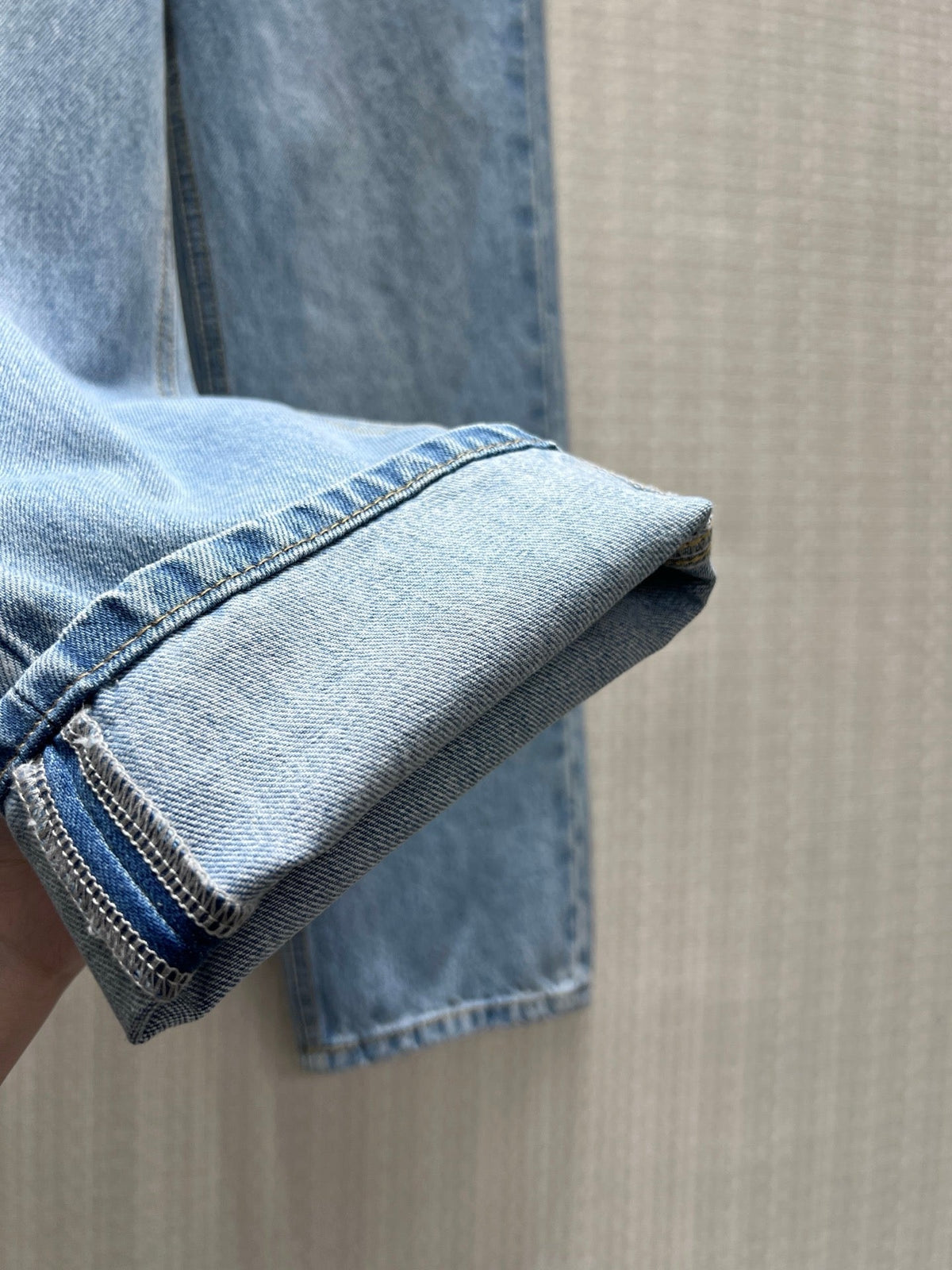 CC 26S Straight-Leg Denim Jeans Embroidered Double Logo Pocket Cotton 437703