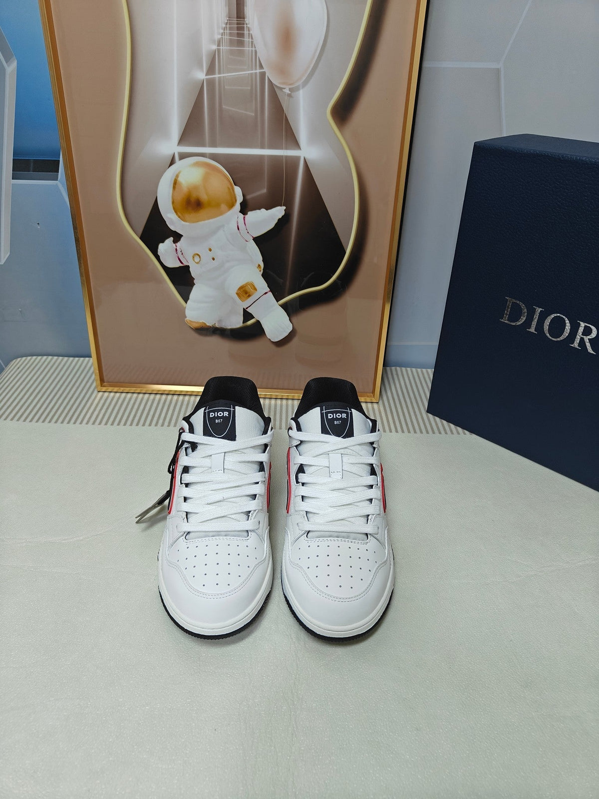 CD 26s Low Top Sneaker White Black Calfskin 518394