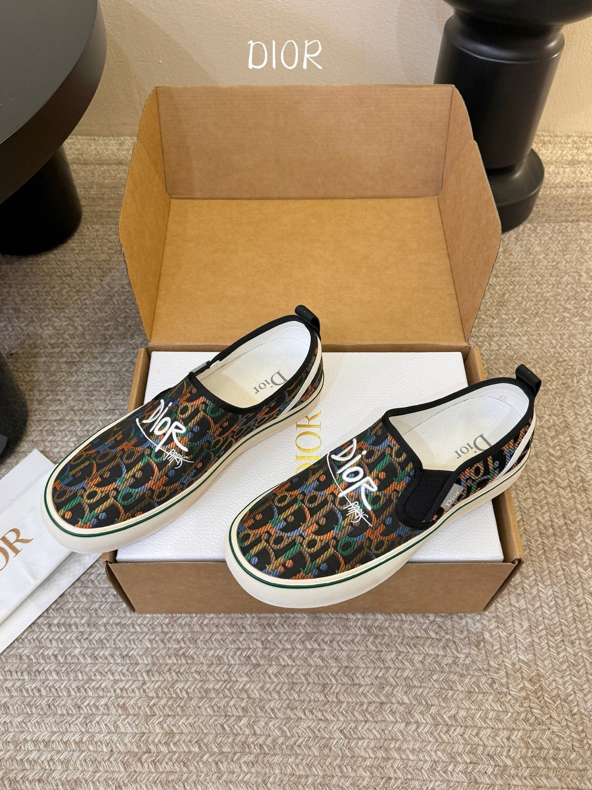 Dior 26s Walk'n'Dior Slip-On Sneakers Multicolor Dior Oblique Embroidered Canvas Style 04