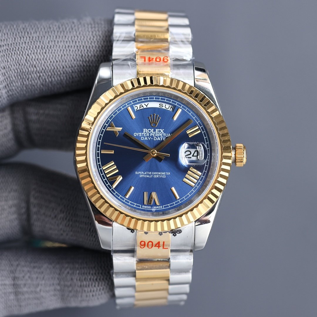 DAY-DATE 40 GOLD STEEL JUBILEE BRACELET