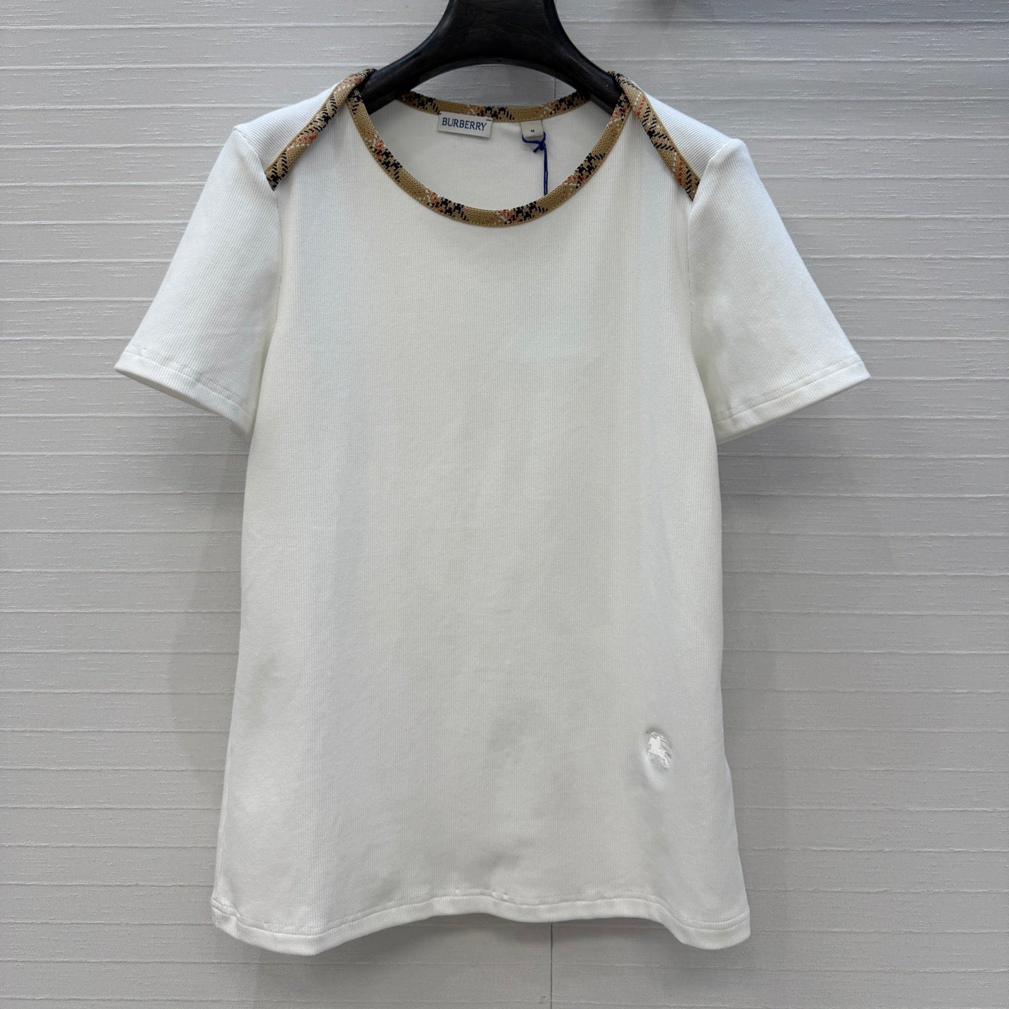 Burberry Short-sleeved T-shirt White in Polyester 376658