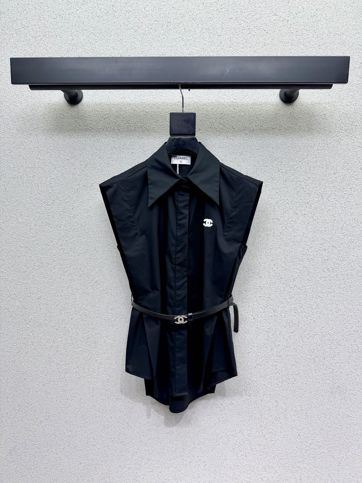 CC Fitted Shirt with Belt in Cotton 388485