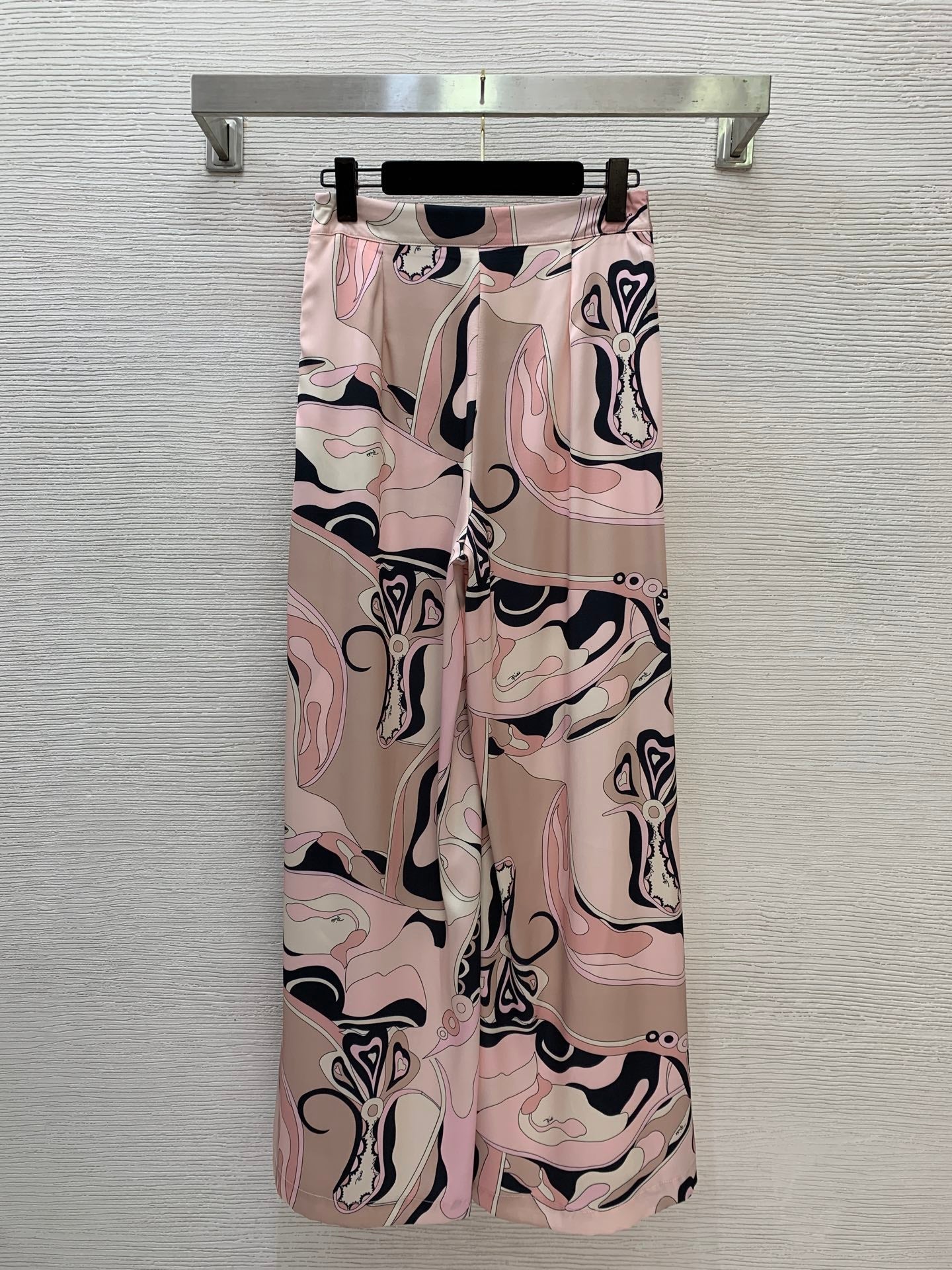 Pucci Orchidee Print Pants Pink in Cotton 380151