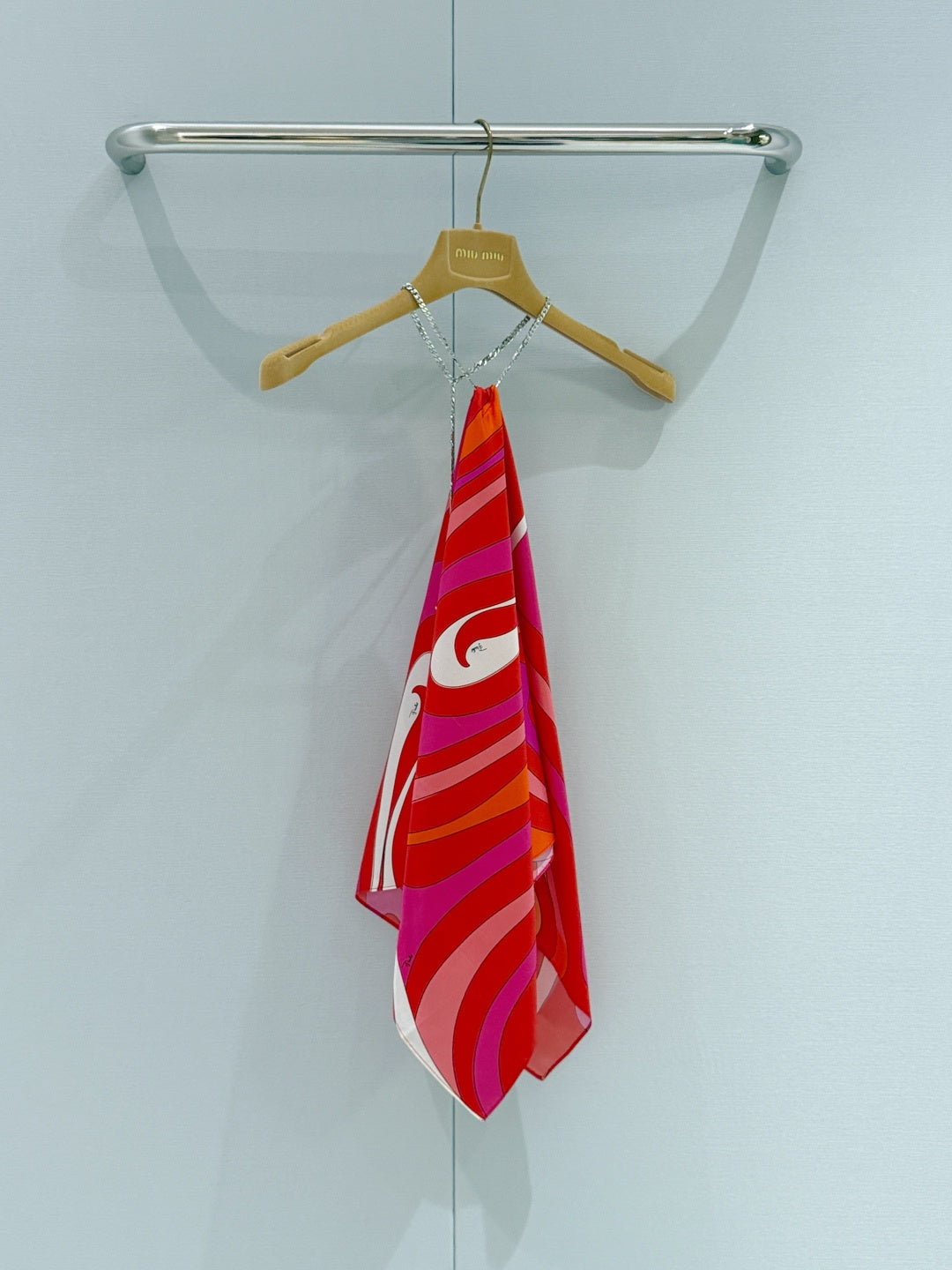 Pucci Halter Neck Top Red in Silk 323635