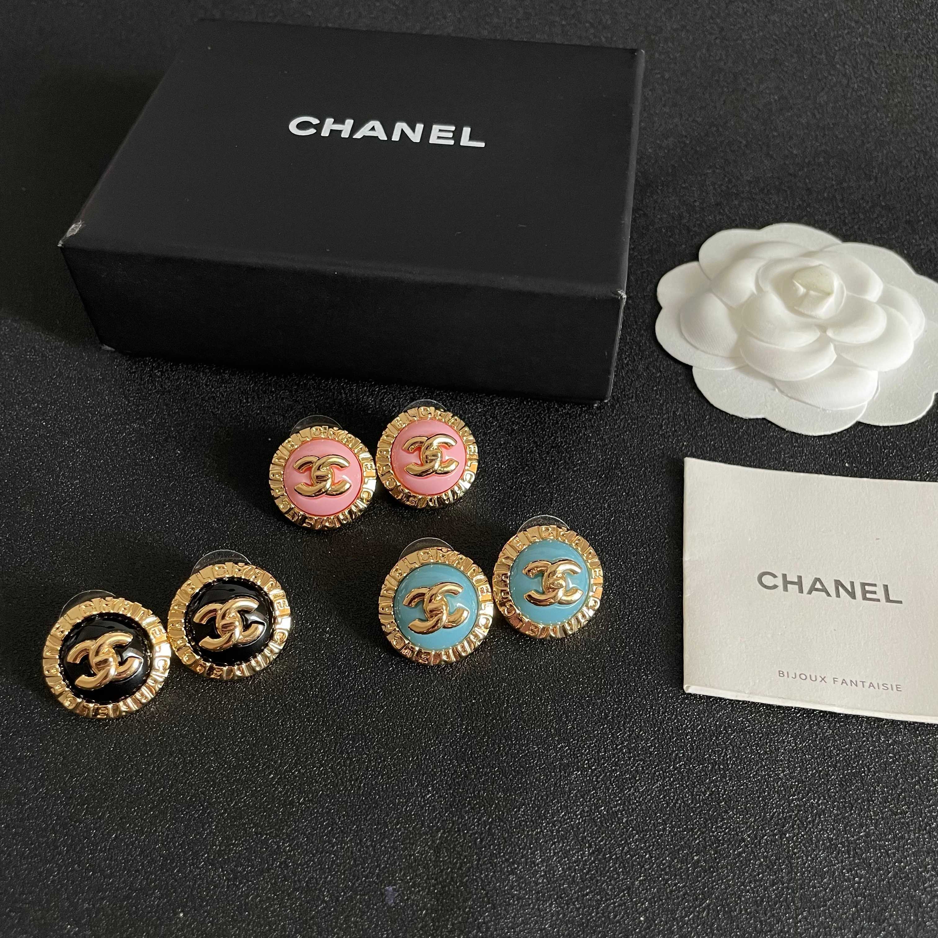 CC Round Stud Necklaces Enamel 65966
