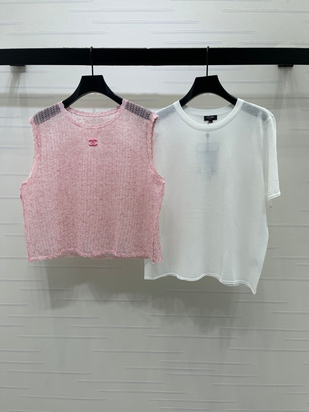 CC Knit Vest & T-Shirt Set Polyester 406436