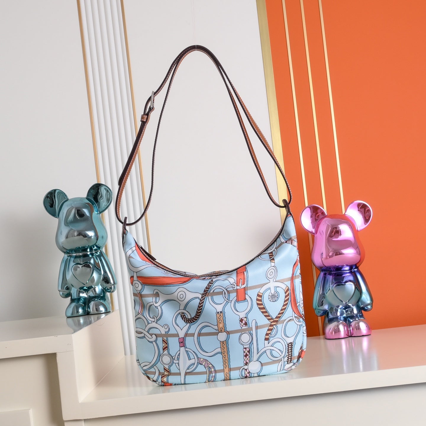 HM Sursoie To Go Pouch 22.5CM Blue Swift Canvas