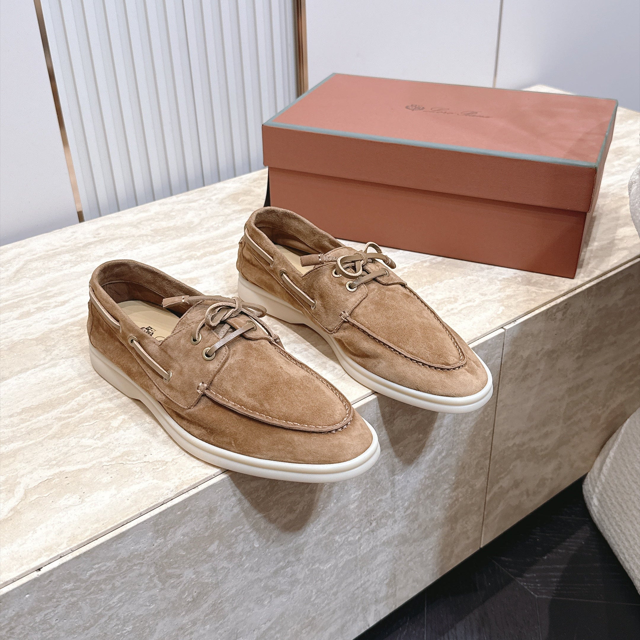 LP Sea-Sail Walk Boat Shoes Beige Suede 954500