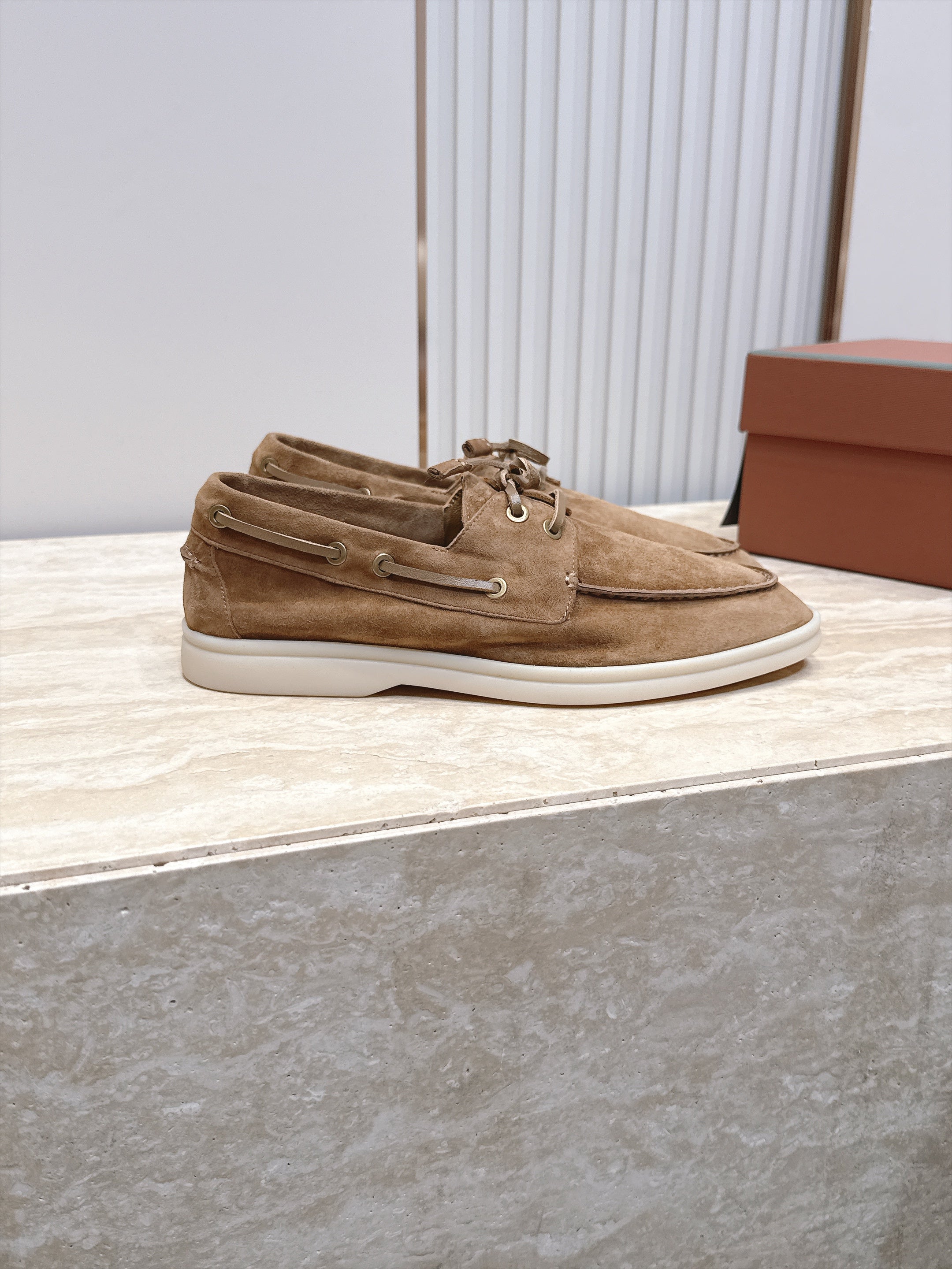 LP Sea-Sail Walk Boat Shoes Beige Suede 954500