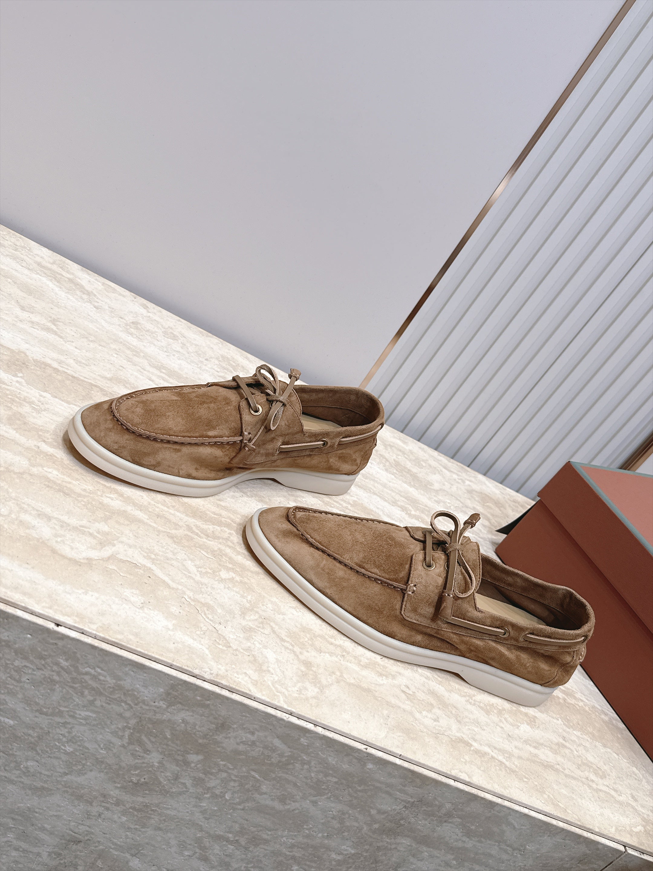 LP Sea-Sail Walk Boat Shoes Beige Suede 954500