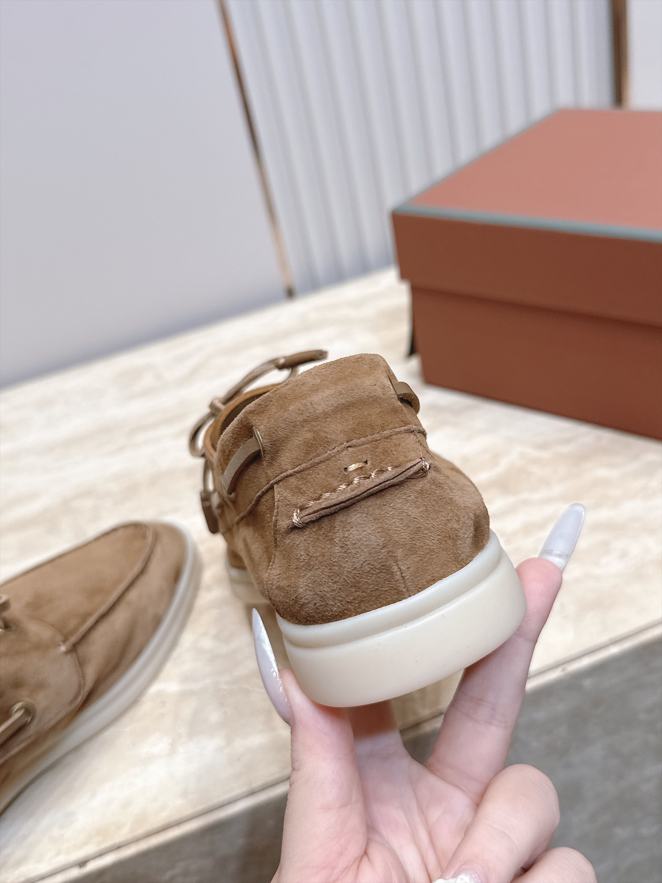LP Sea-Sail Walk Boat Shoes Beige Suede 954500