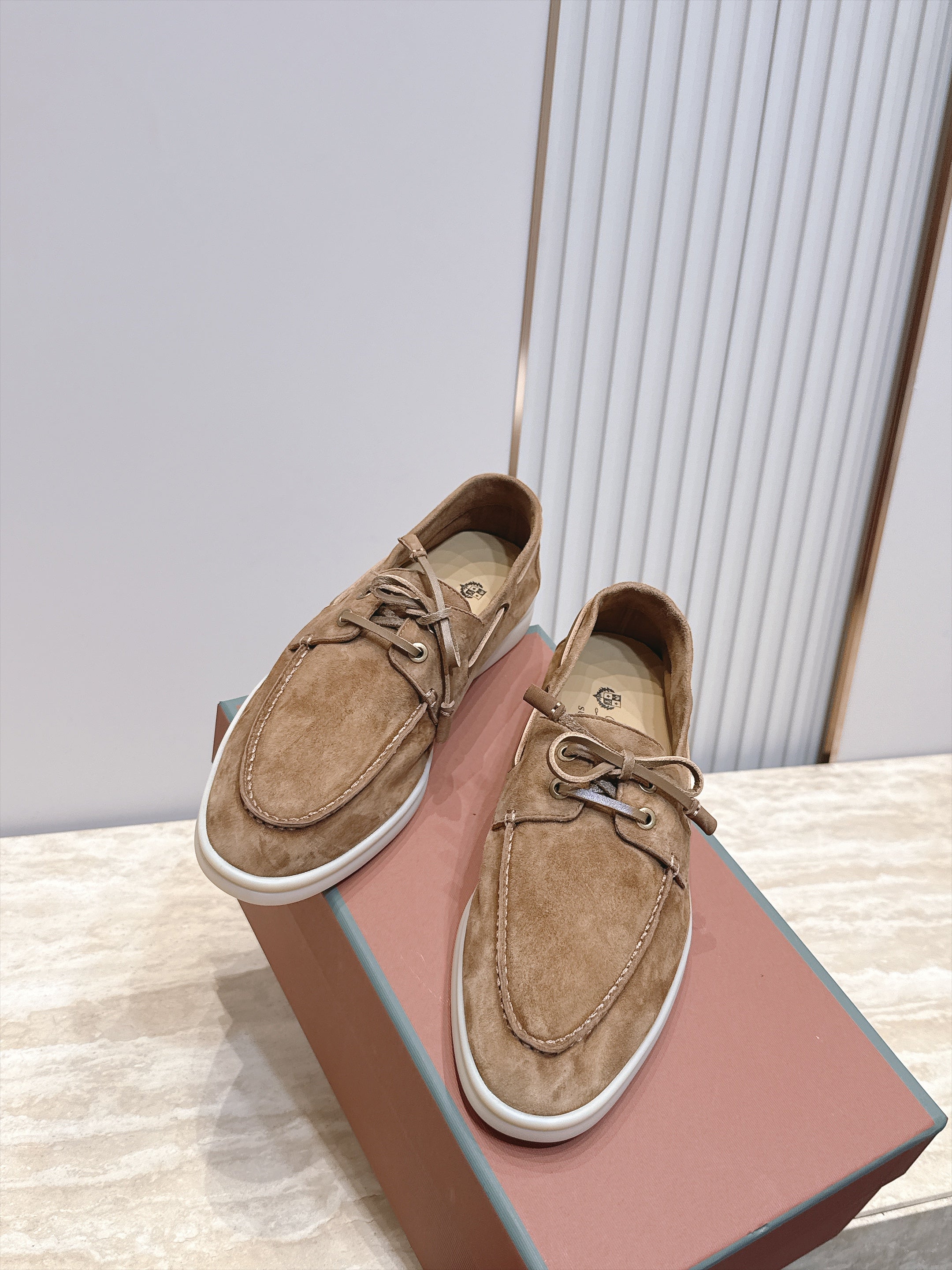 LP Sea-Sail Walk Boat Shoes Beige Suede 954500