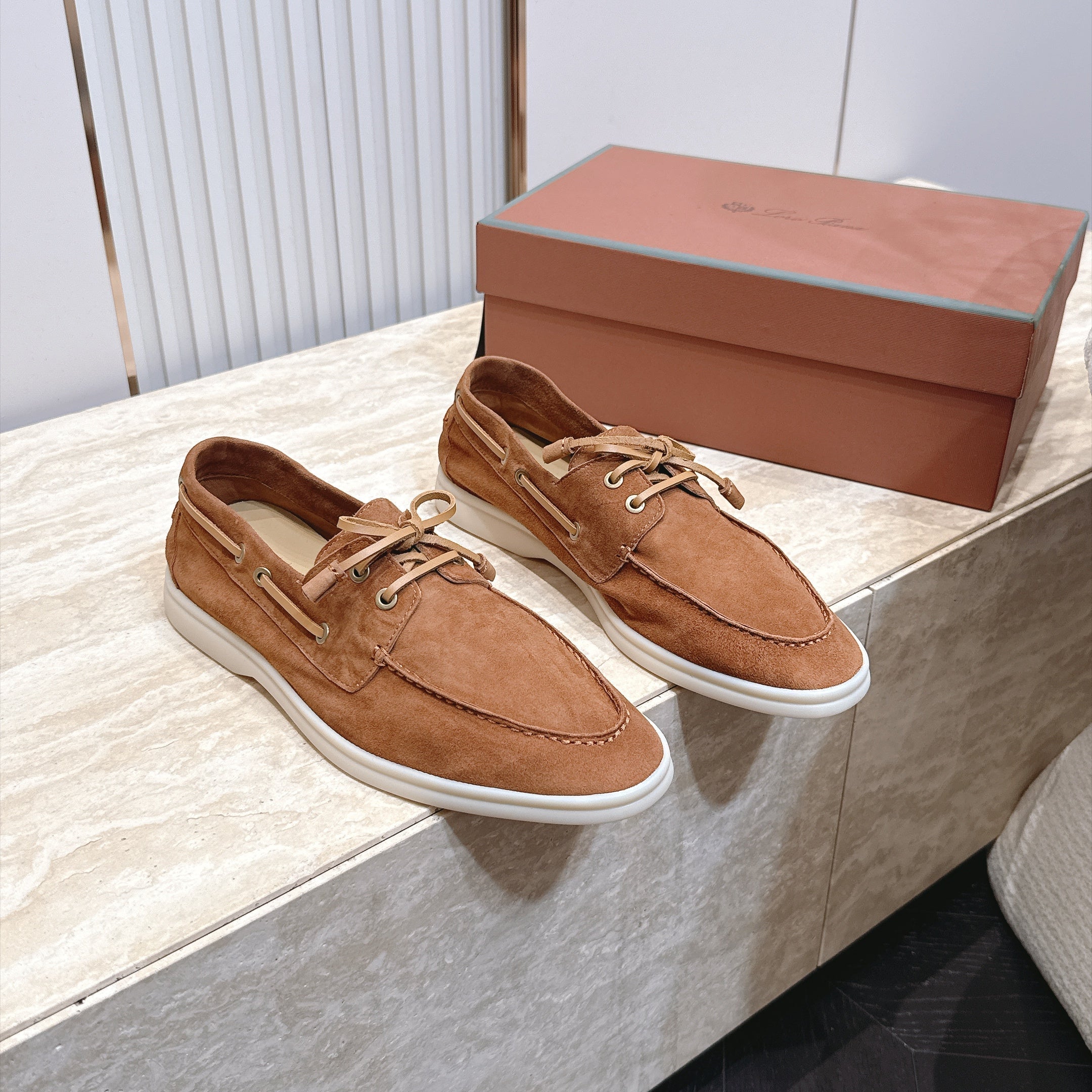 LP Sea-Sail Walk Boat Shoes Beige Suede 954500