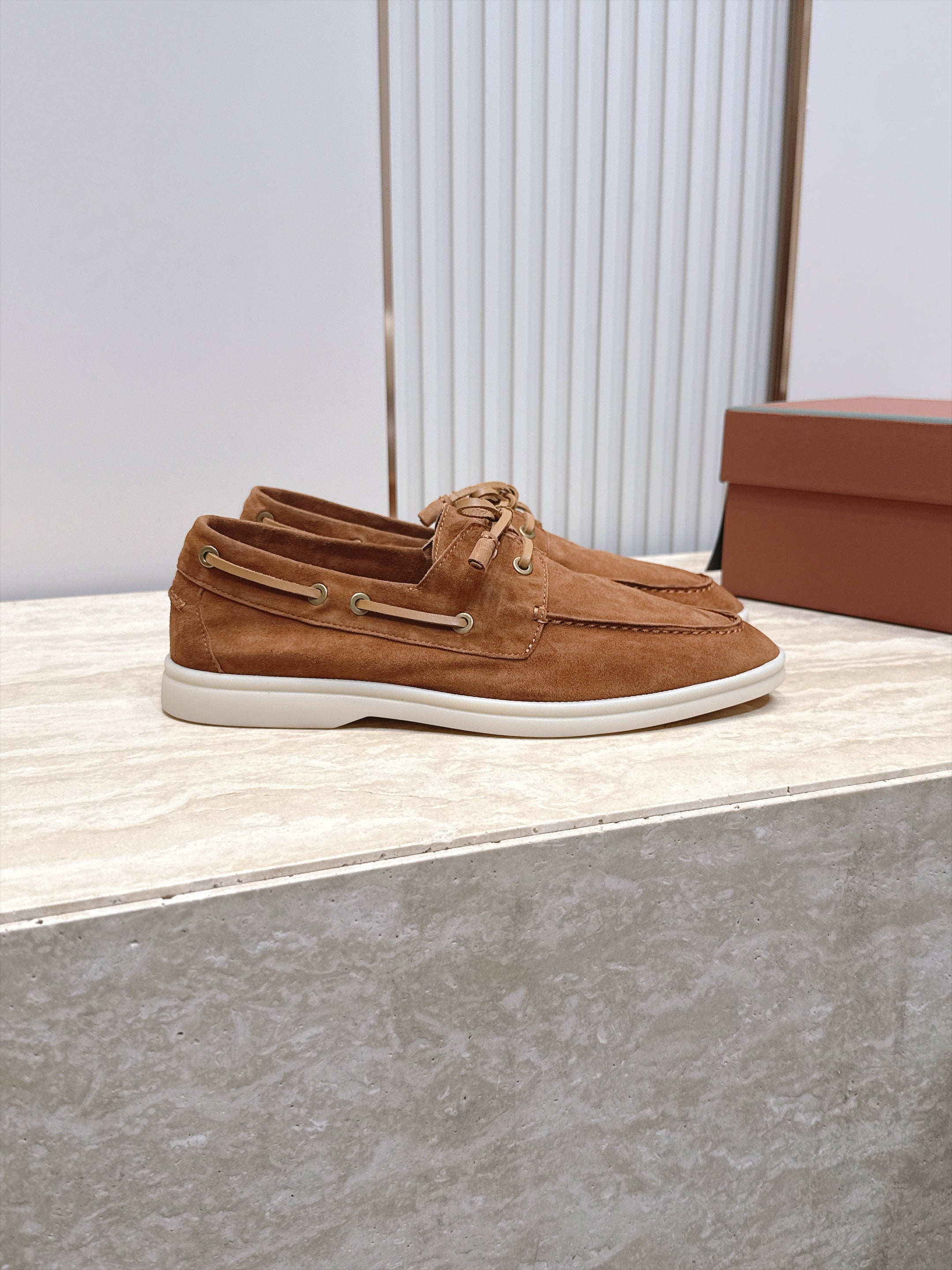 LP Sea-Sail Walk Boat Shoes Beige Suede 954500