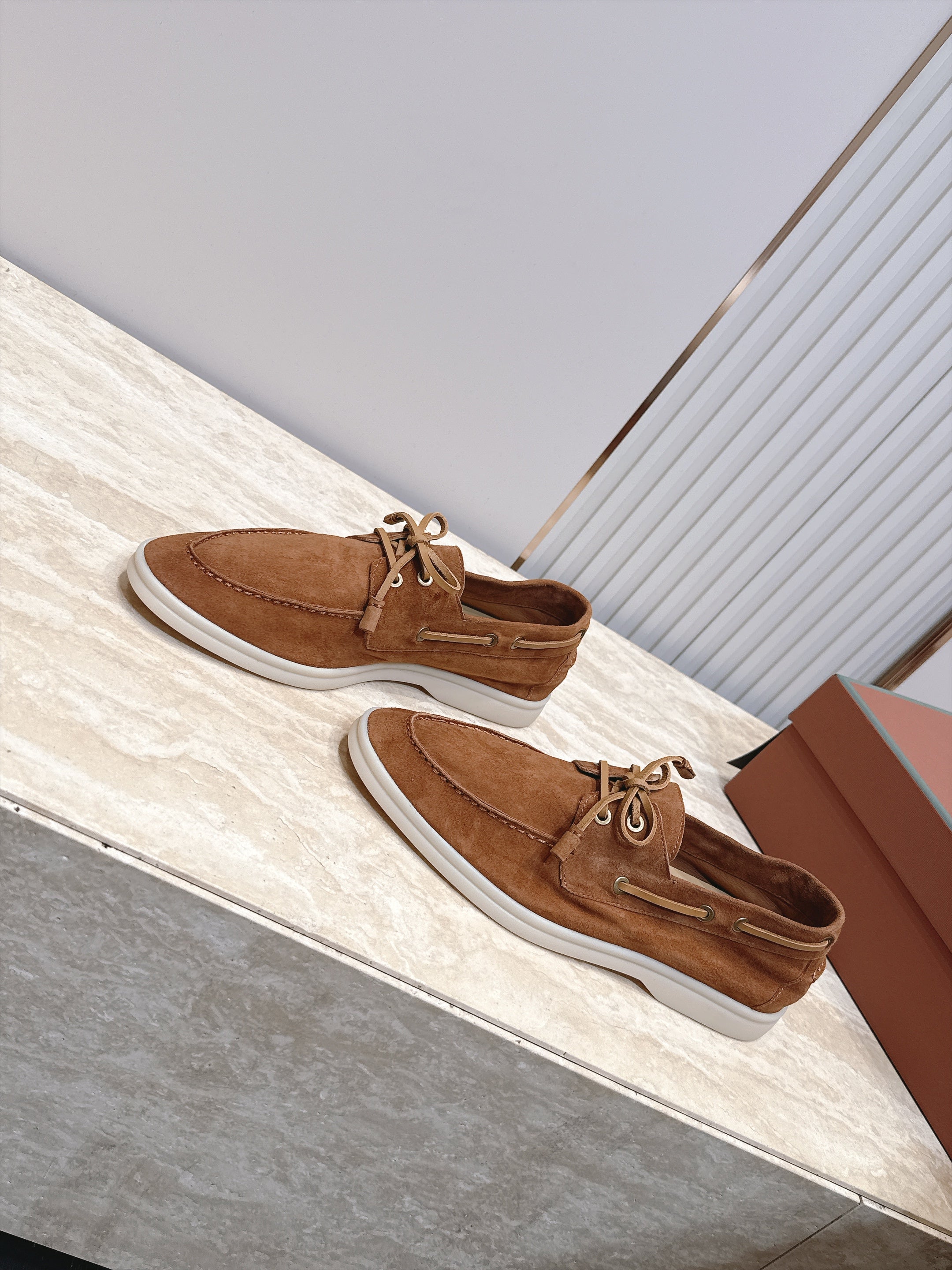 LP Sea-Sail Walk Boat Shoes Beige Suede 954500