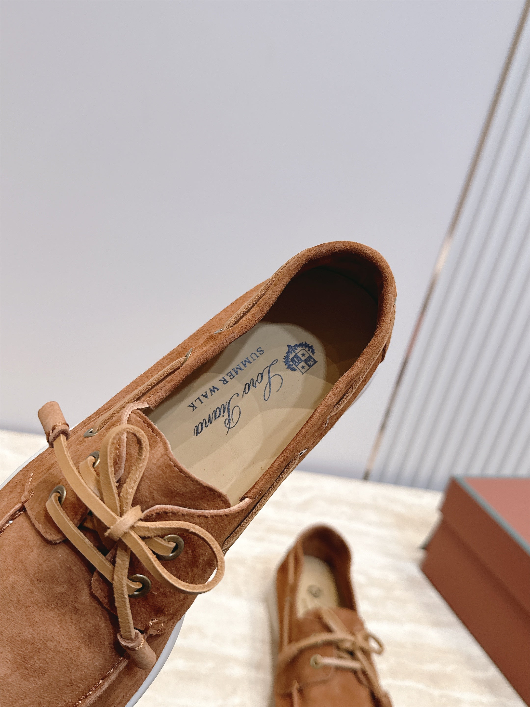 LP Sea-Sail Walk Boat Shoes Beige Suede 954500
