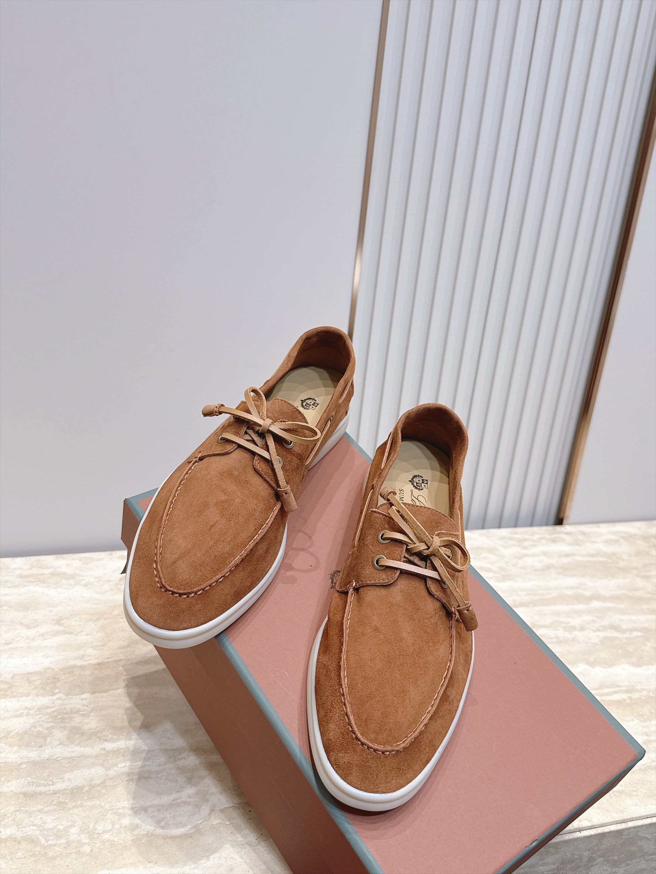 LP Sea-Sail Walk Boat Shoes Beige Suede 954500