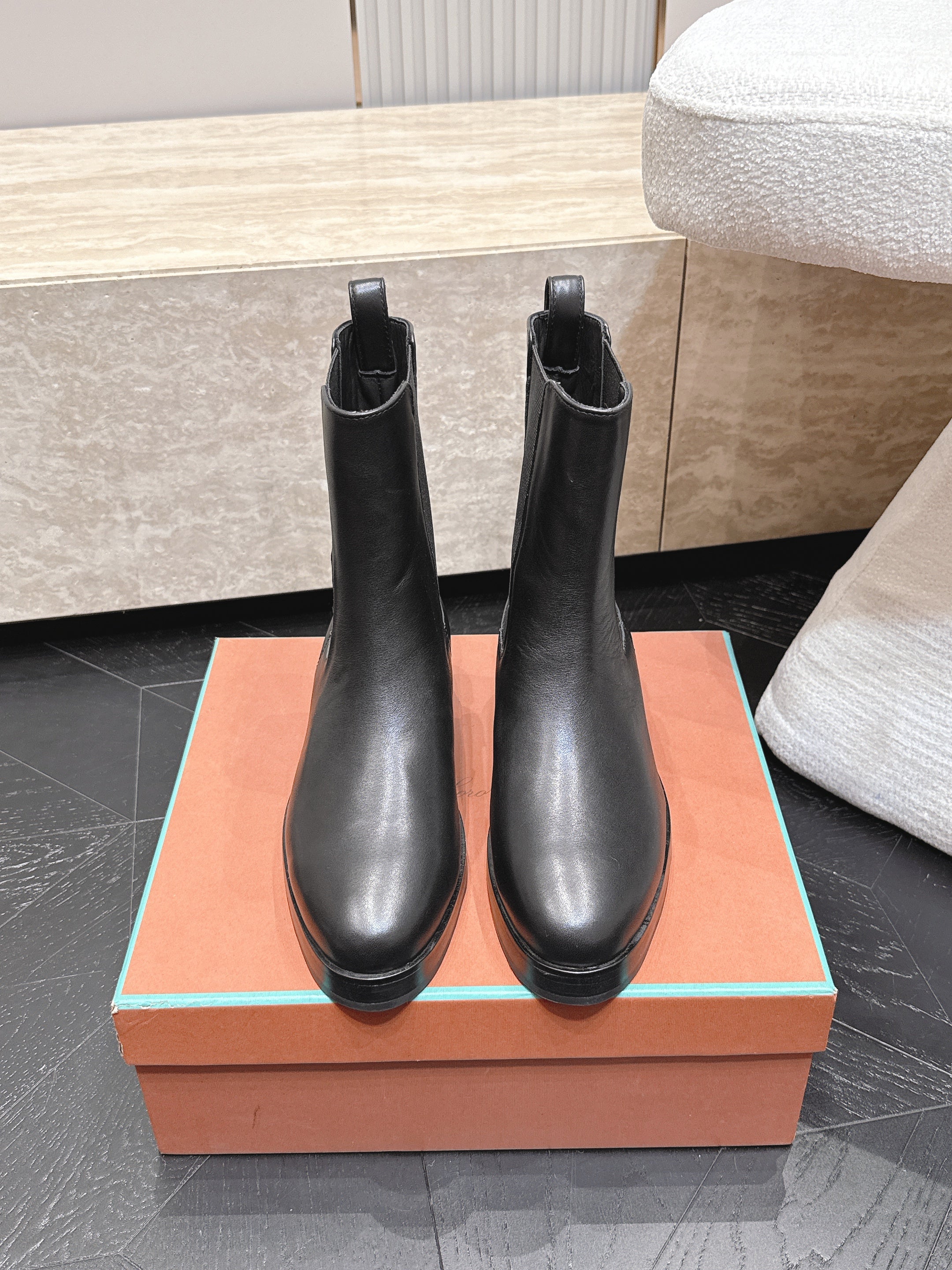 LP Chelsea Boots 3.5CM Black Leather 954493