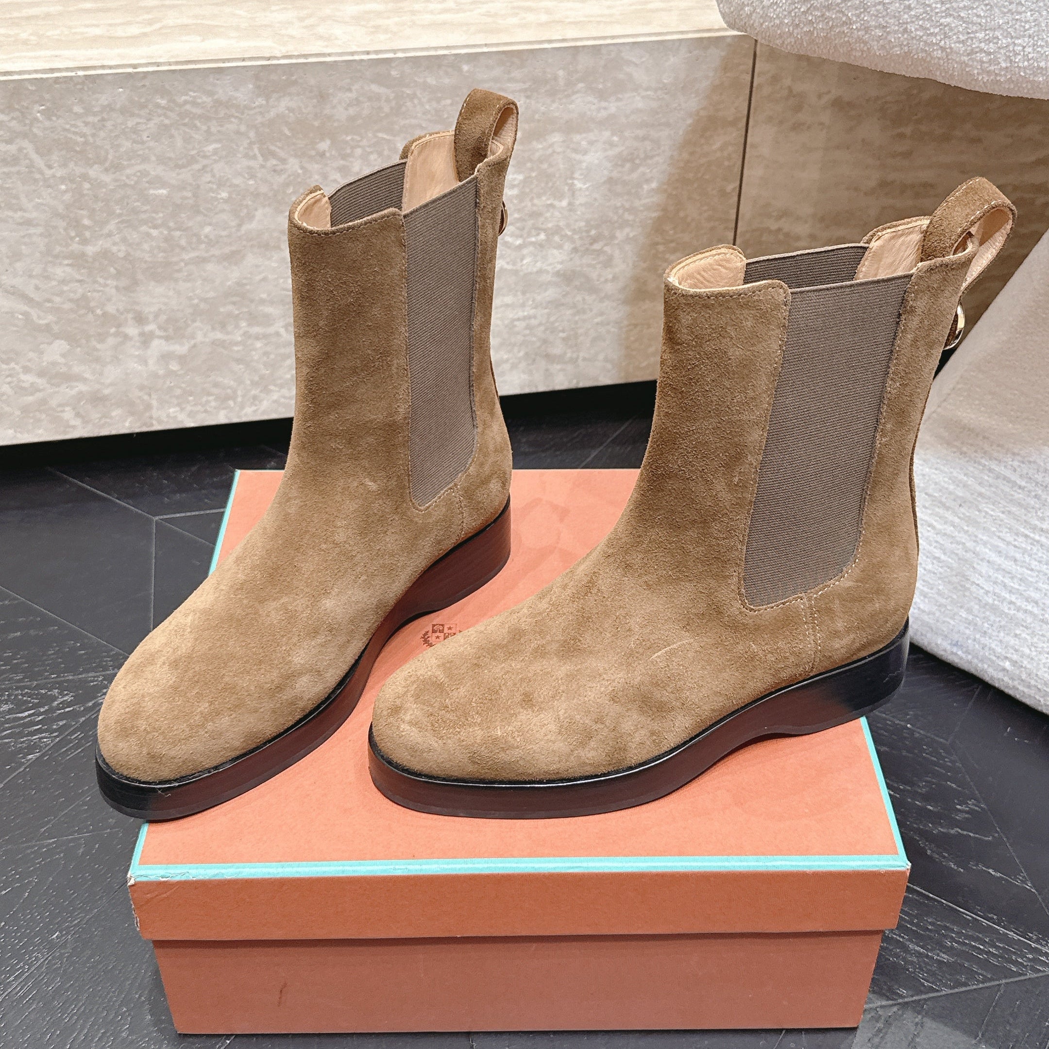 LP Chelsea Boots 3.5CM Light Brown Suede 954489