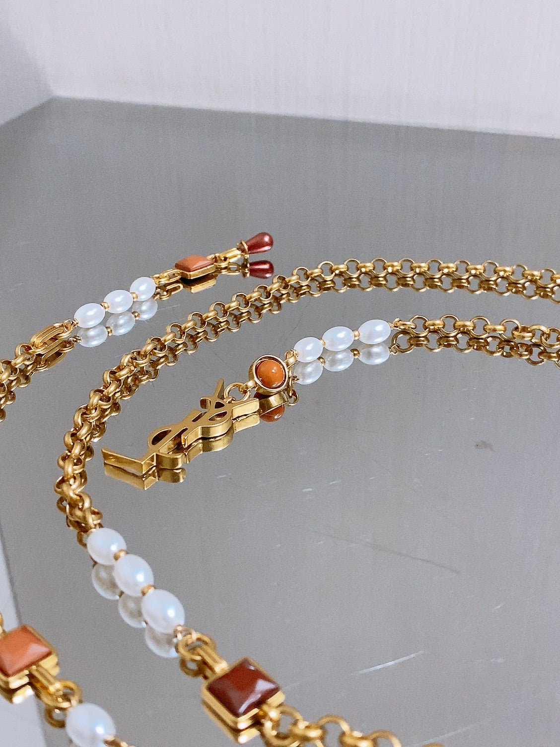 YSL Waist Belt Chain Model 215216