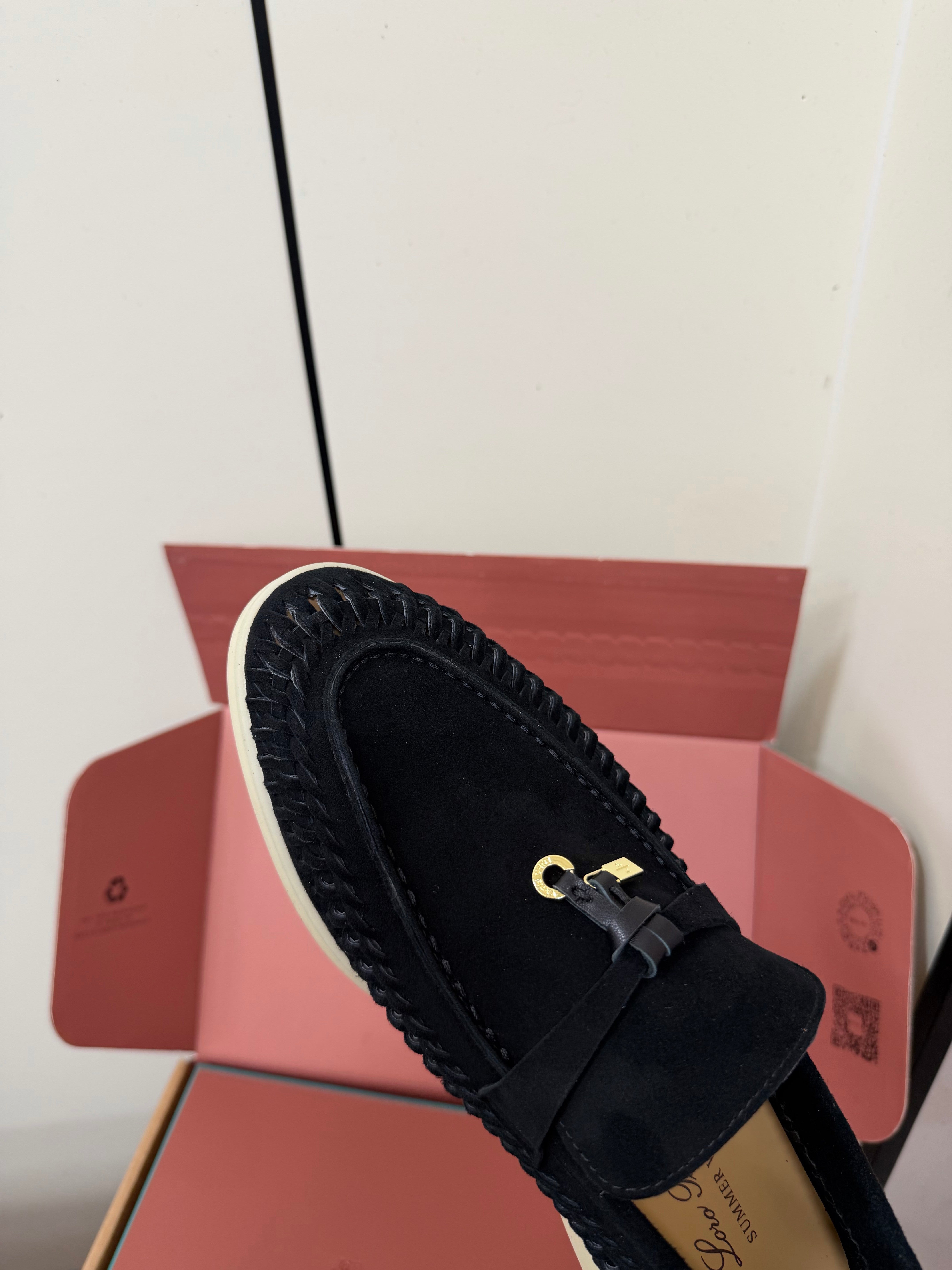 LP Summer Charms Walk Loafers Black Suede 984726