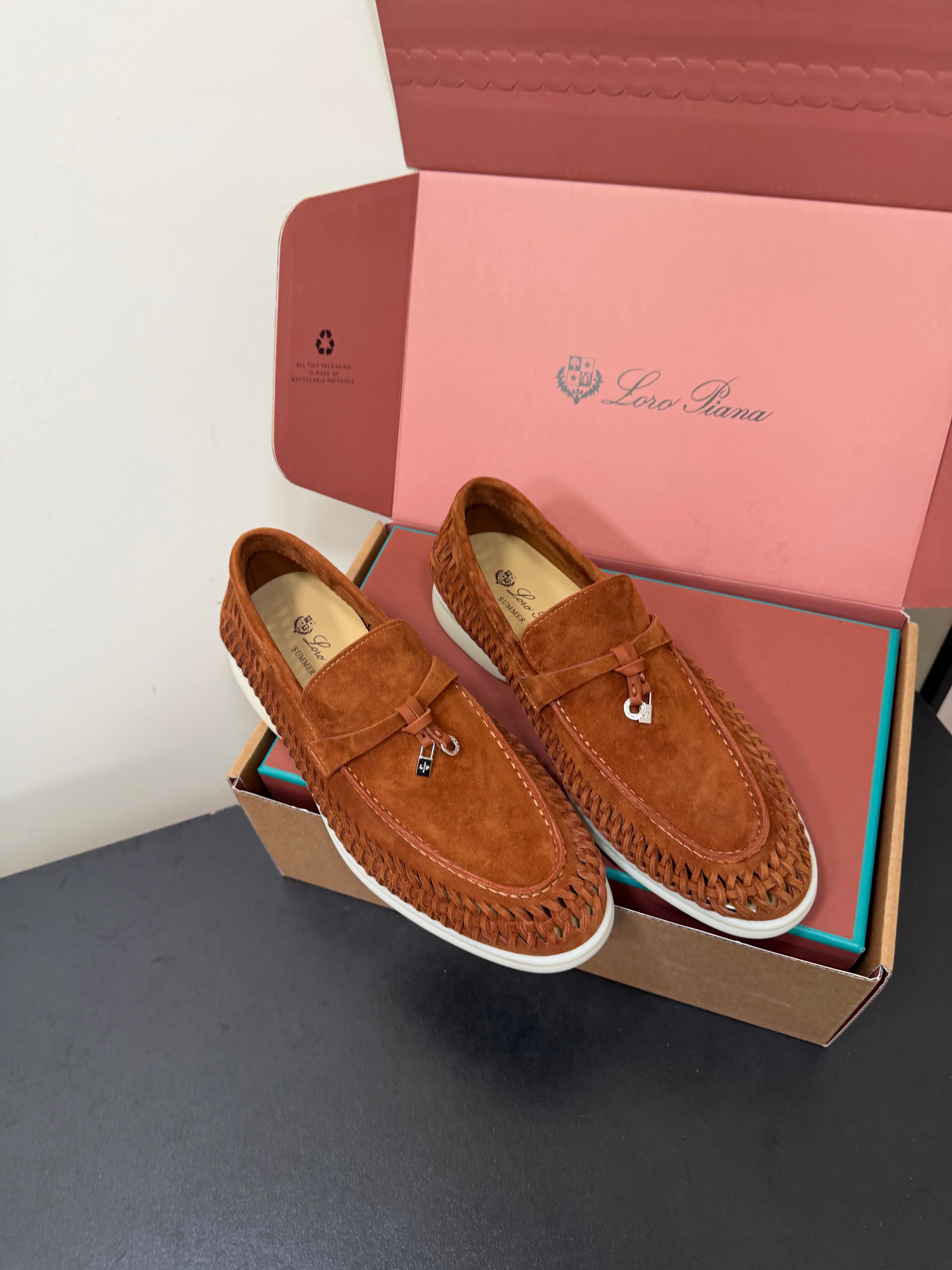 LP Summer Charms Walk Loafers Brown Suede 984724