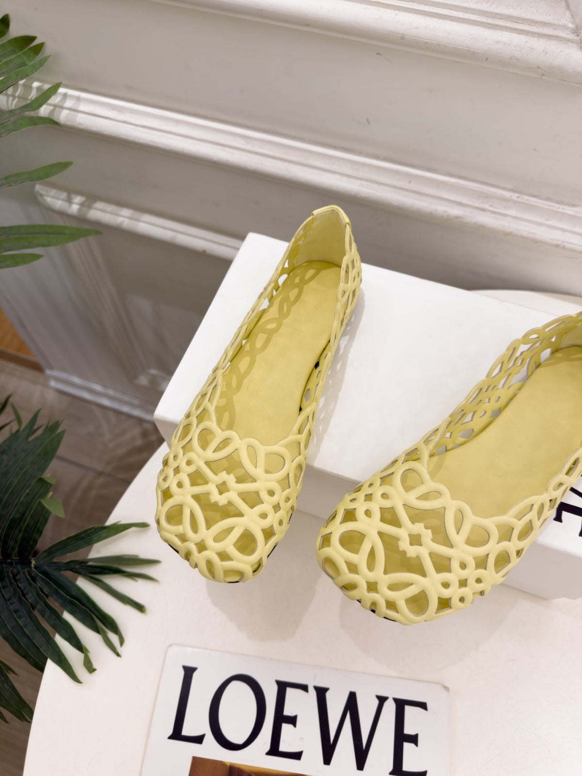 LW 26S Origami Slingback Pumps 4.5cm White Leather 111583