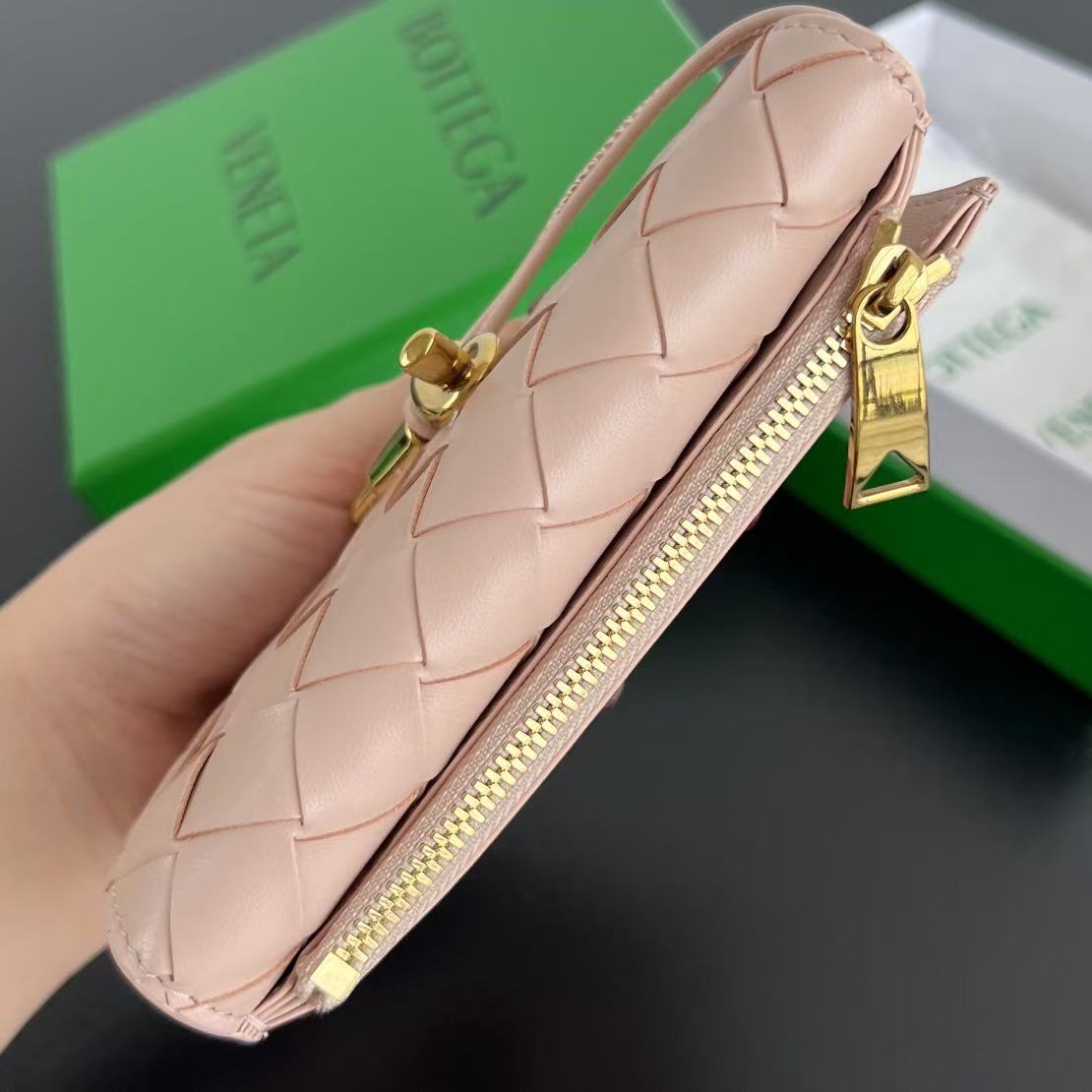 BV Amdiamo Zipper Card Holder 776031