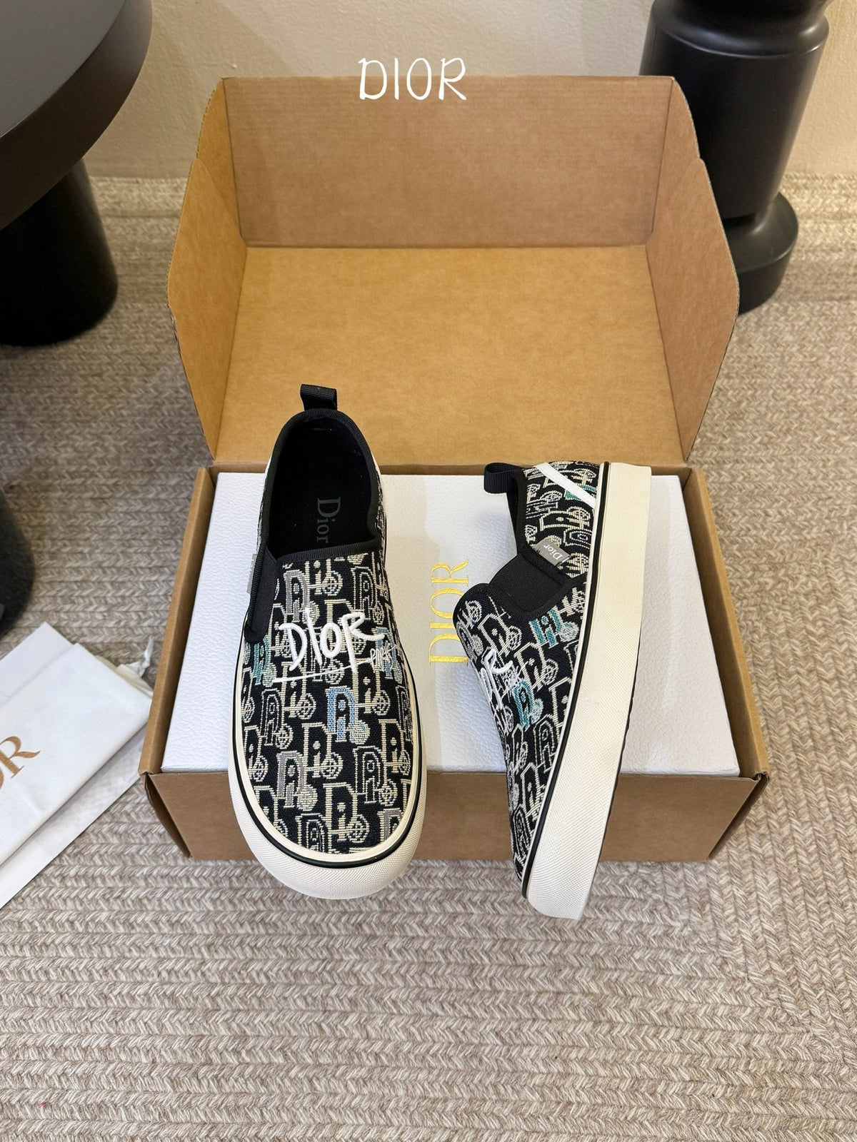 Dior 26s Walk'n'Dior Slip-On Sneakers Multicolor Dior Oblique Embroidered Canvas Style 06