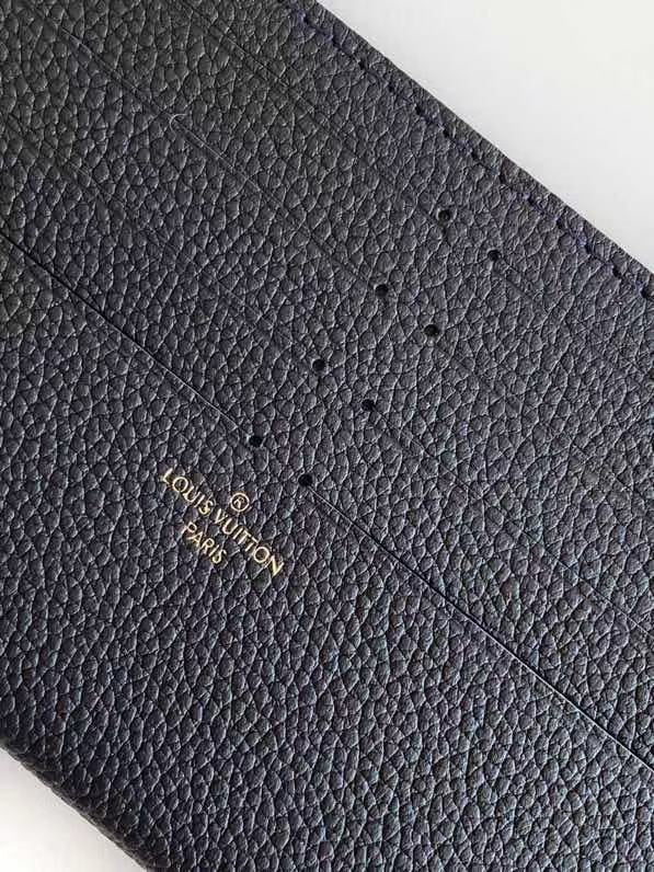 LV Félicie Pochette 21cm Black Monogram Embossed Leather GHW