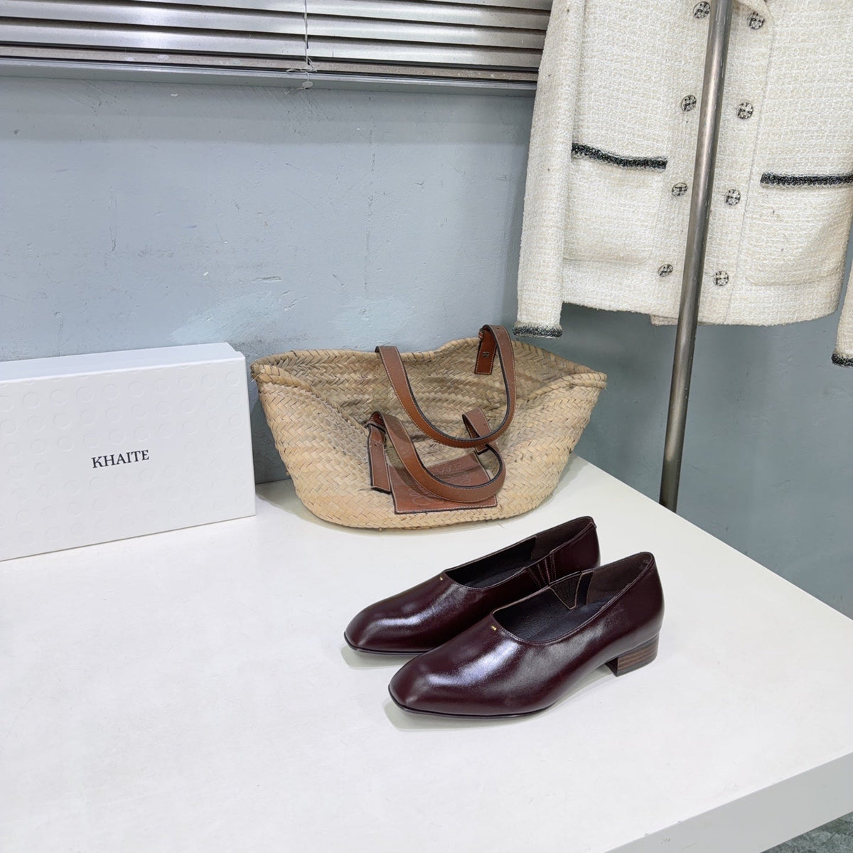 Khaite 26s Colt Loafers 1.2cm Burgundy Leather 107779