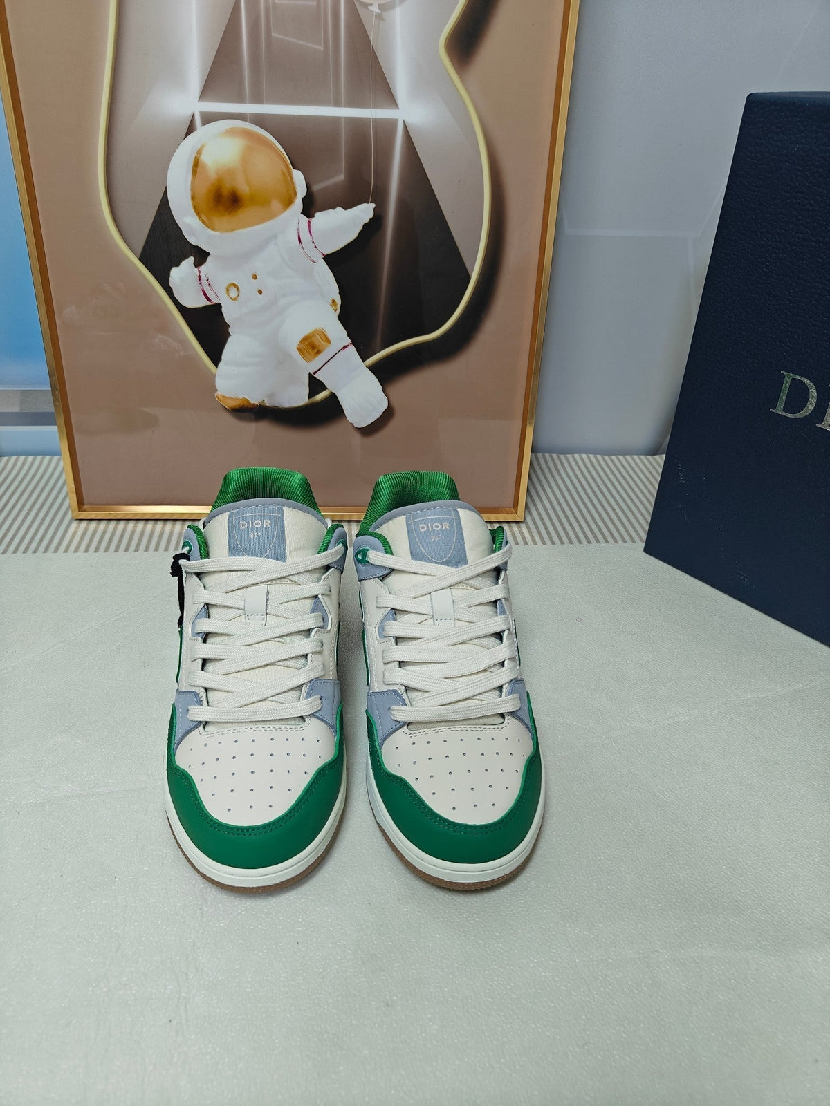 CD 26s Low Top Sneaker White Green Calfskin 194852