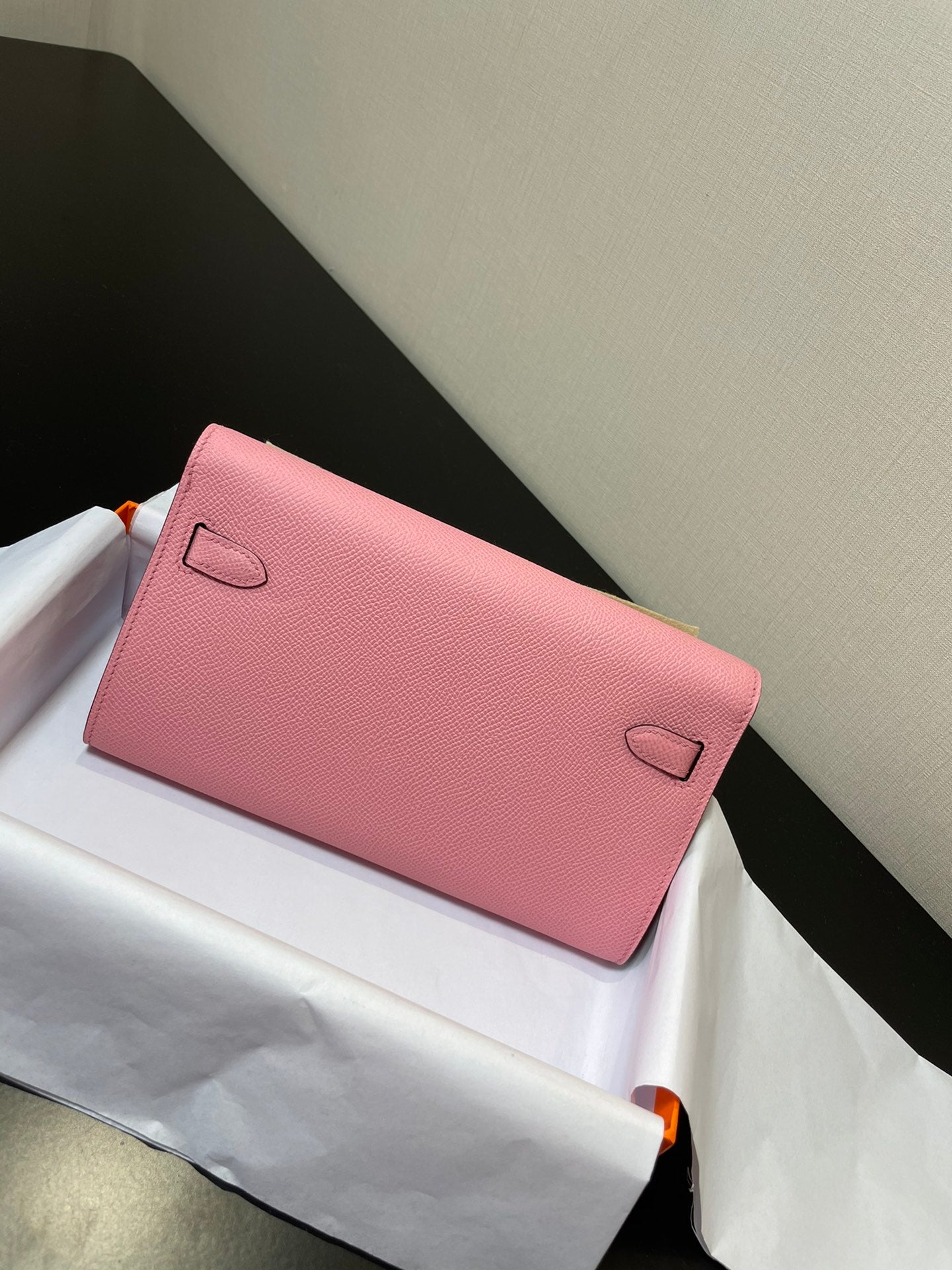 kelly woc 20.5 pink epsom gold hardware