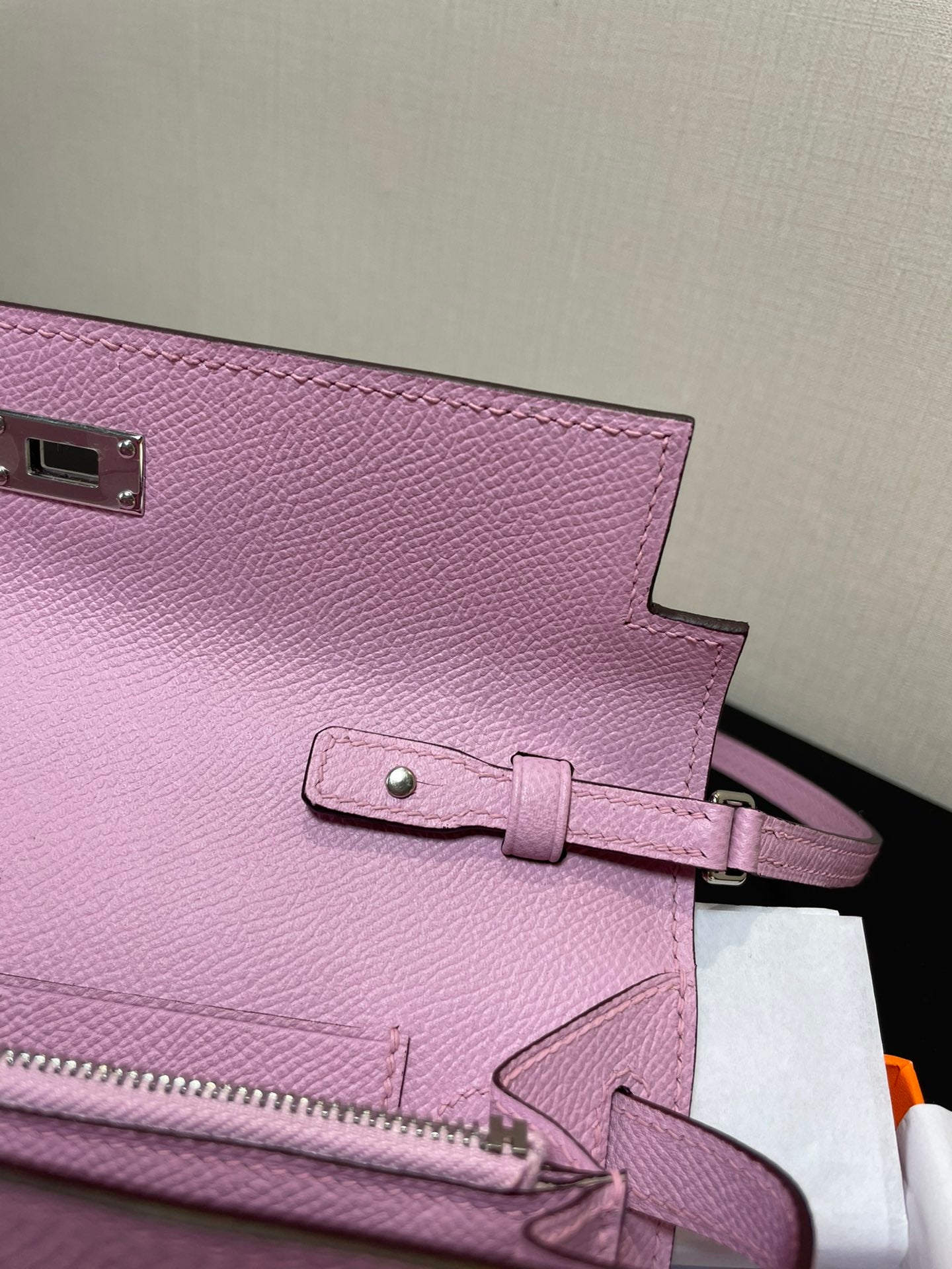 kelly woc 20.5 light pink epsom silver hardware