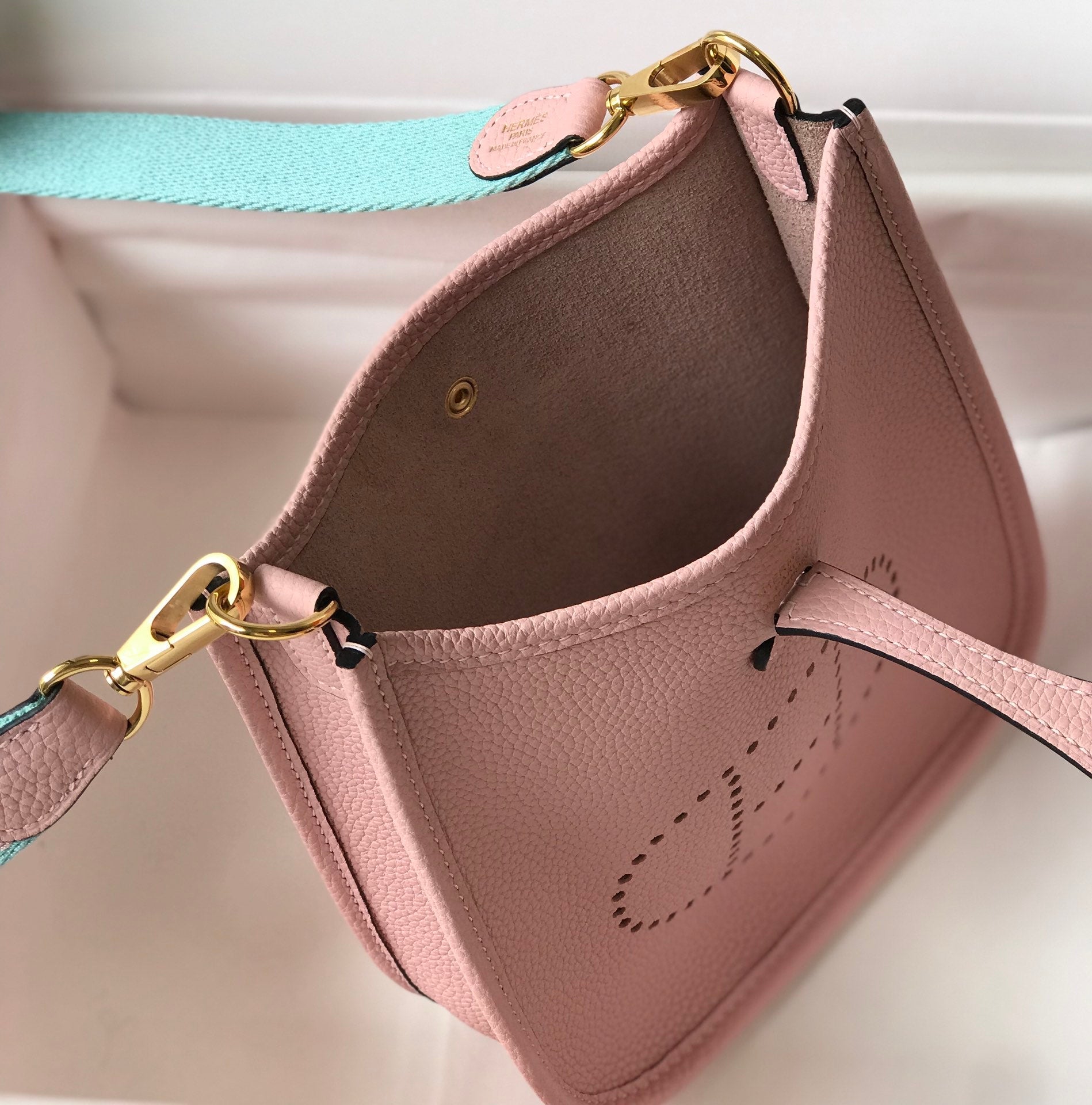 Mini Evelyne 18cm Pink Togo Ghw