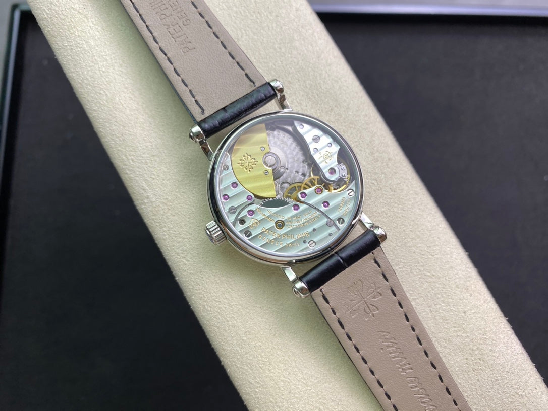 PATEK Calatrava 34.6mm Silver White Dial