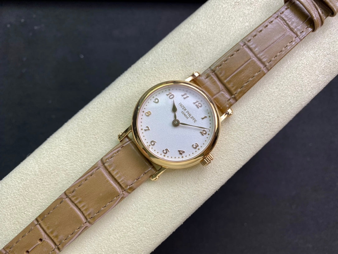 PATEK Calatrava 34.6mm Gold White Dial