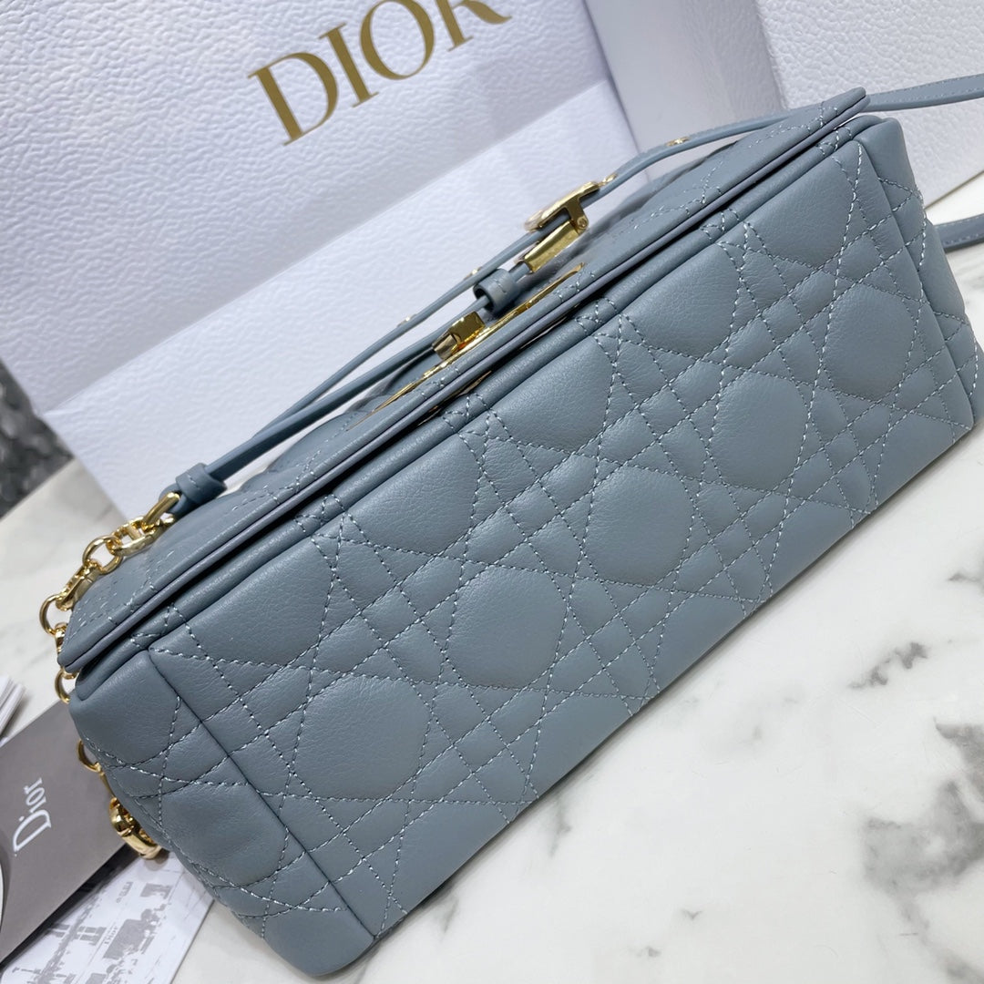medium caro 25.5 gray supple calfskin