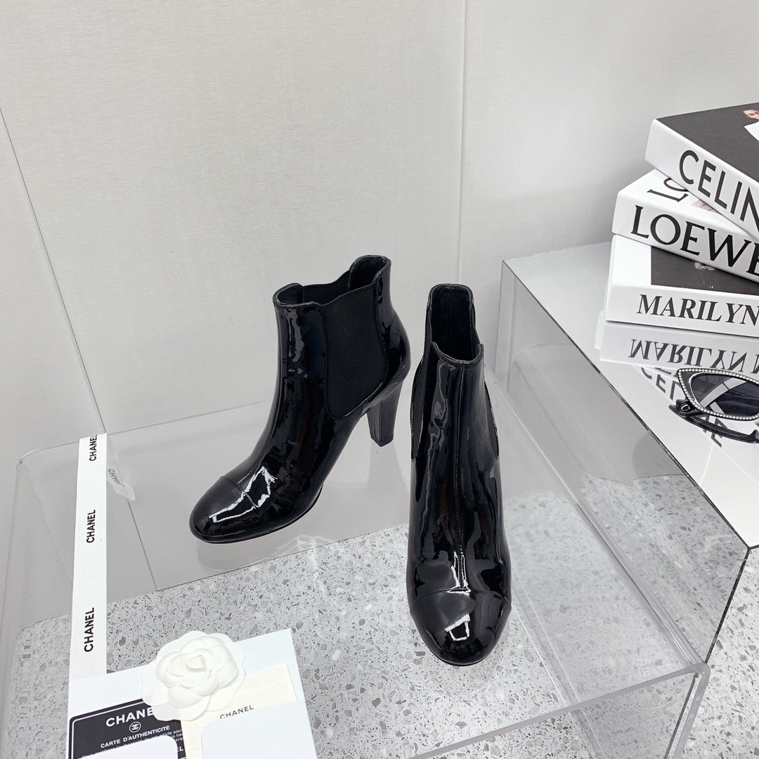 CC 26s Chelsea Boots 8cm Black Black Patent Leather 162839
