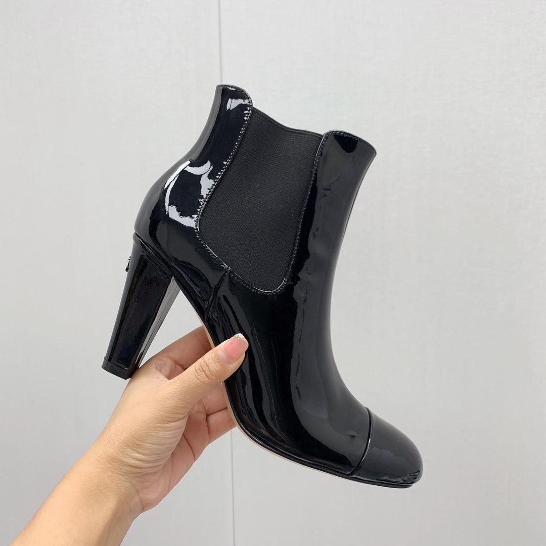 CC 26s Chelsea Boots 8cm Black Black Patent Leather 162839