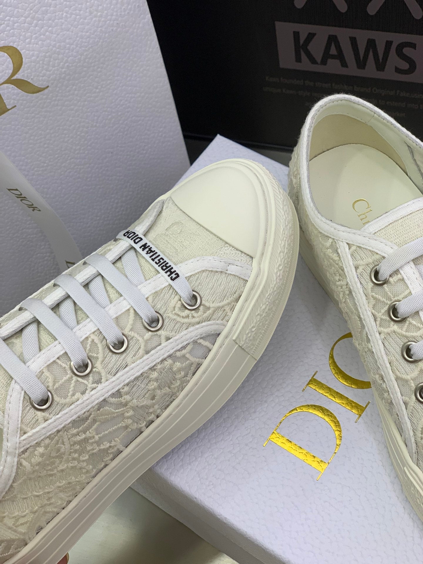 CD 26s Walk'n'Dior Sneaker Cream Cotton 966659