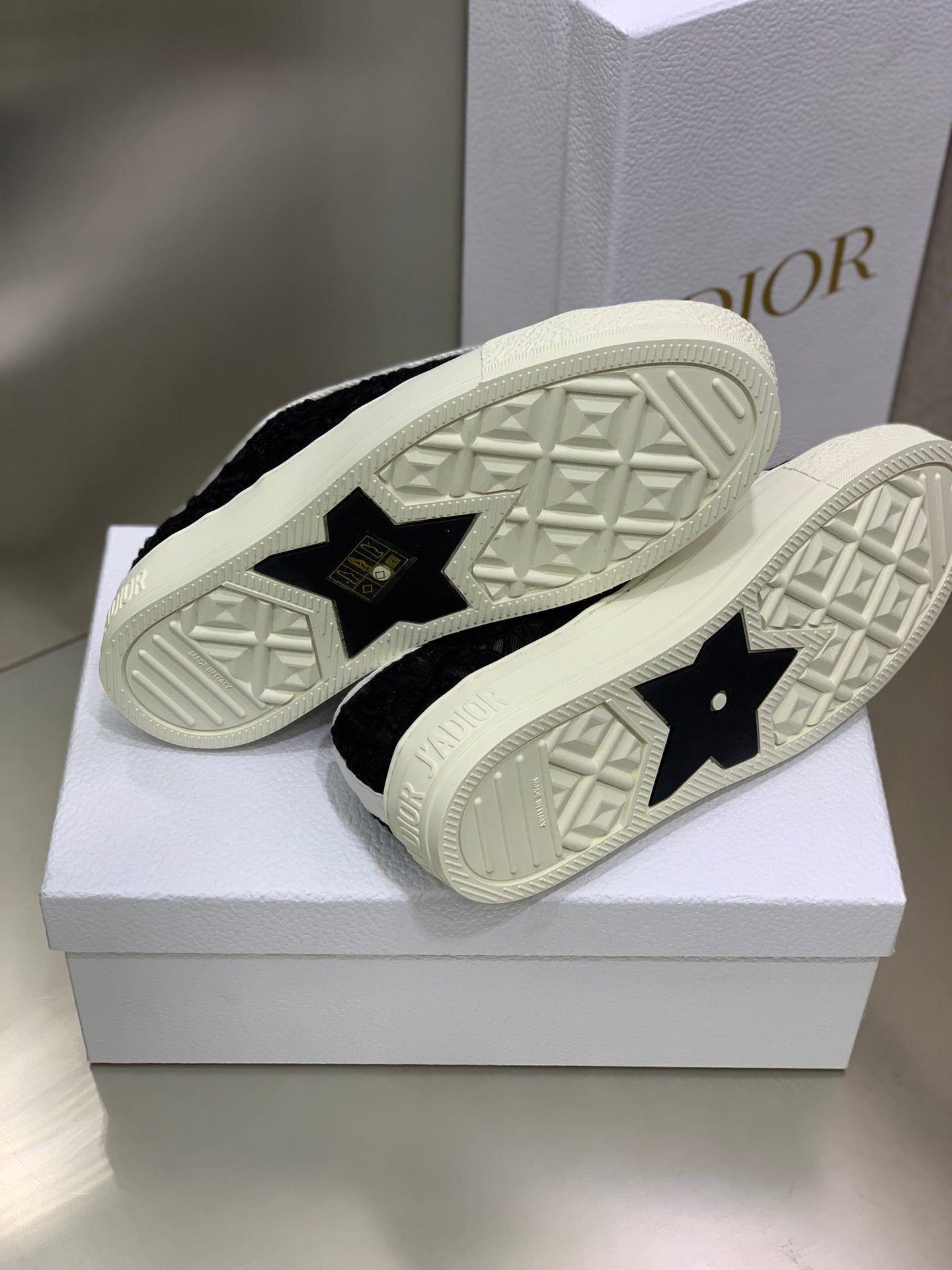 CD 26s Walk'n'Dior Sneaker Black Cotton 966660