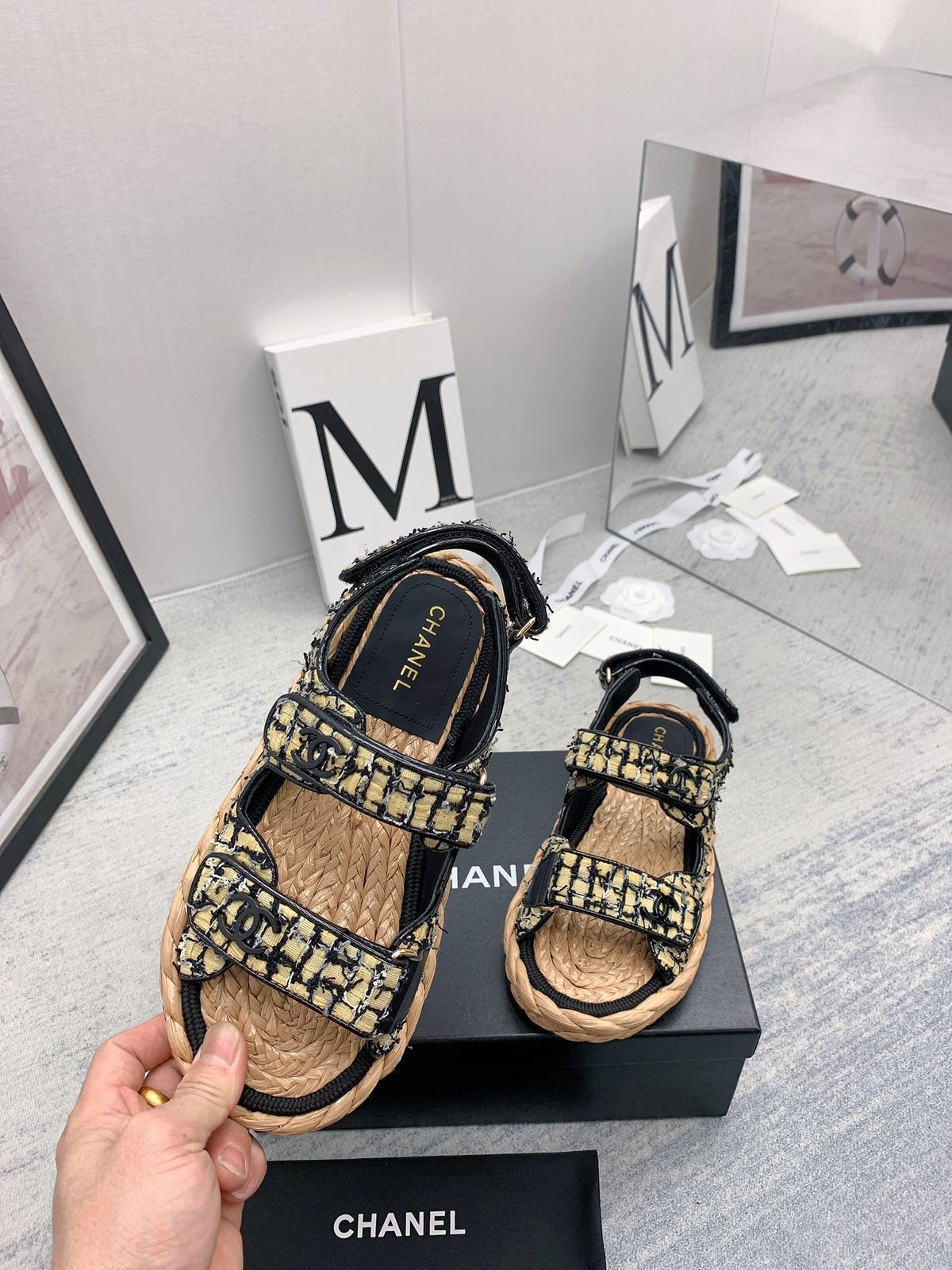 CC 26s Dad Sandals Multicolor Tweed Cord 160042