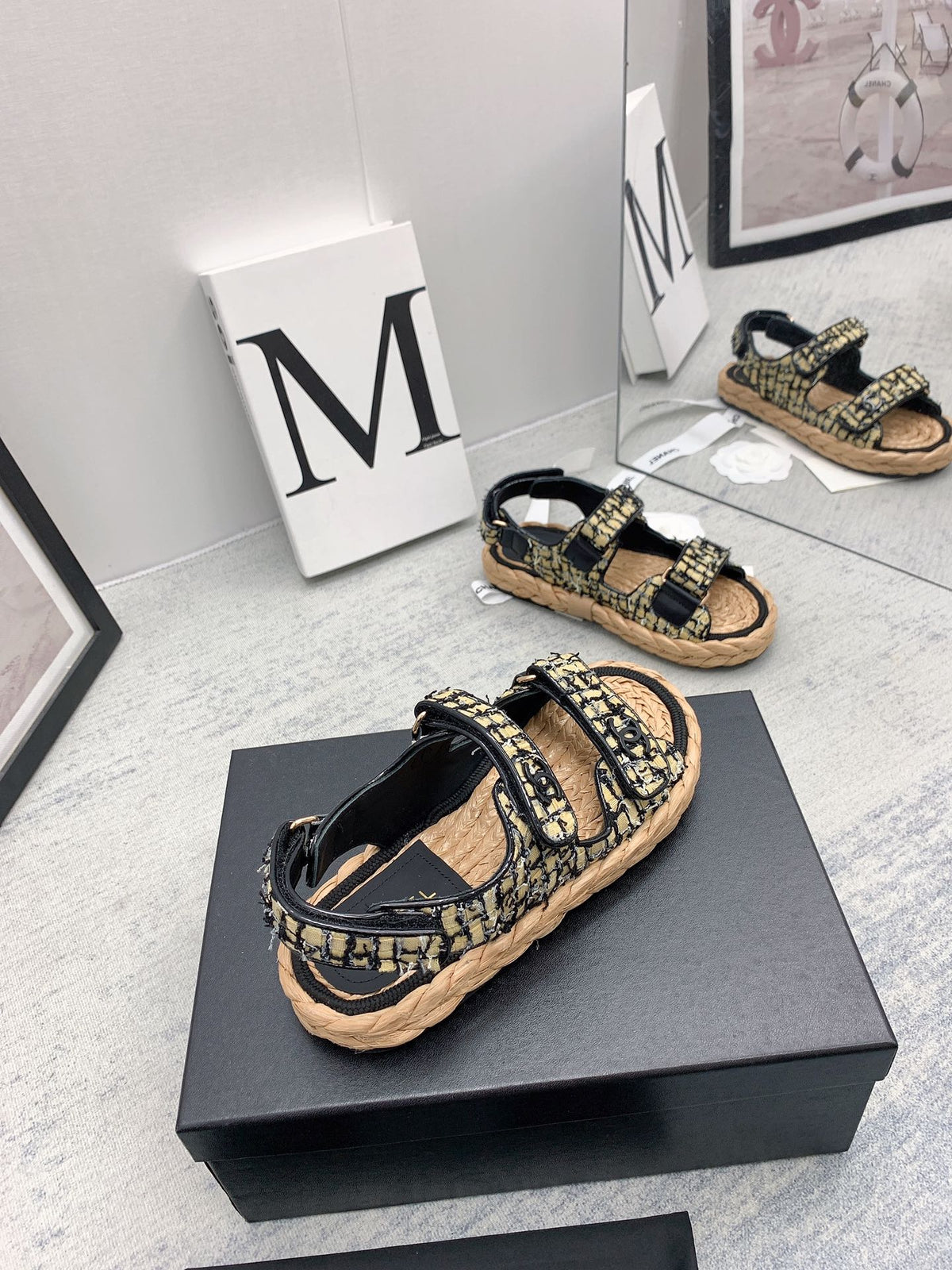 CC 26s Dad Sandals Multicolor Tweed Cord 160042