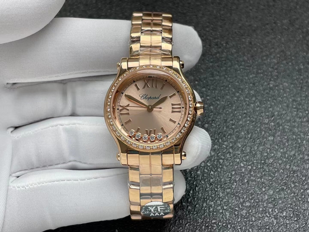 Happy Diamond 30mm Pink Gold Diamond