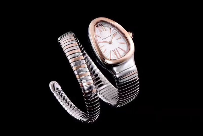 serpenti tubogas 35mm pink gold steel