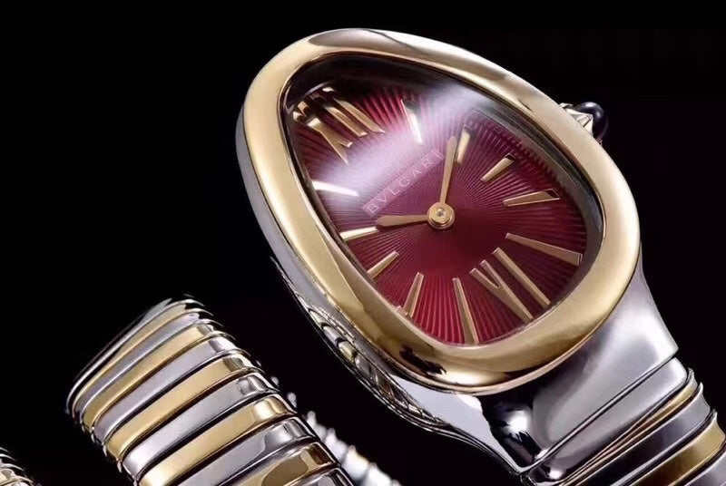 serpenti tubogas 35mm gold silver double spiral