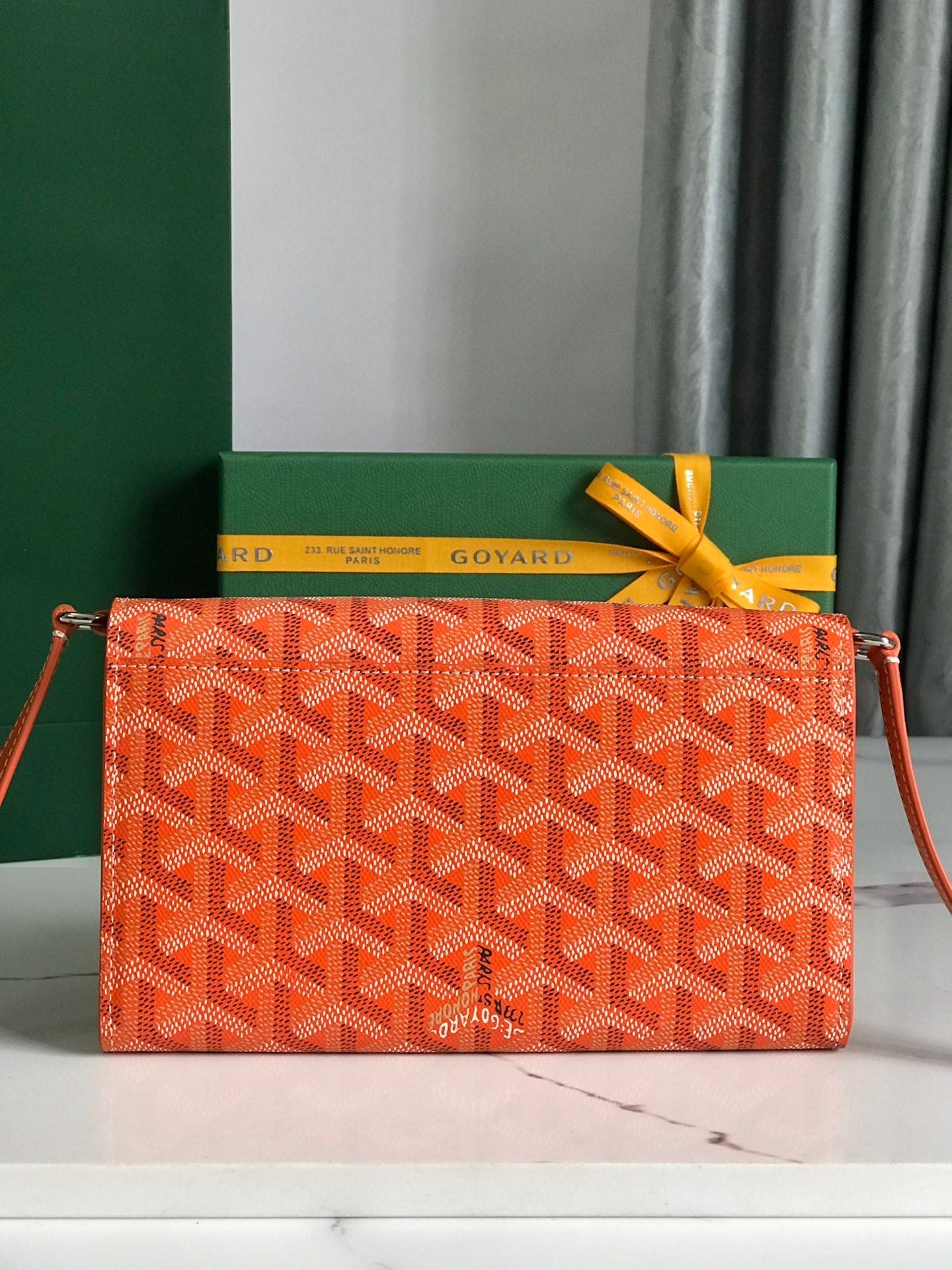 Goyard Varenne Continental Wallet 19cm Orange Canvas & Calfskin