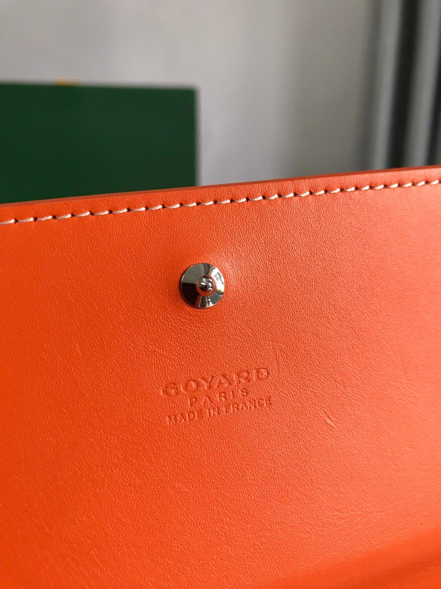 Goyard Varenne Continental Wallet 19cm Orange Canvas & Calfskin