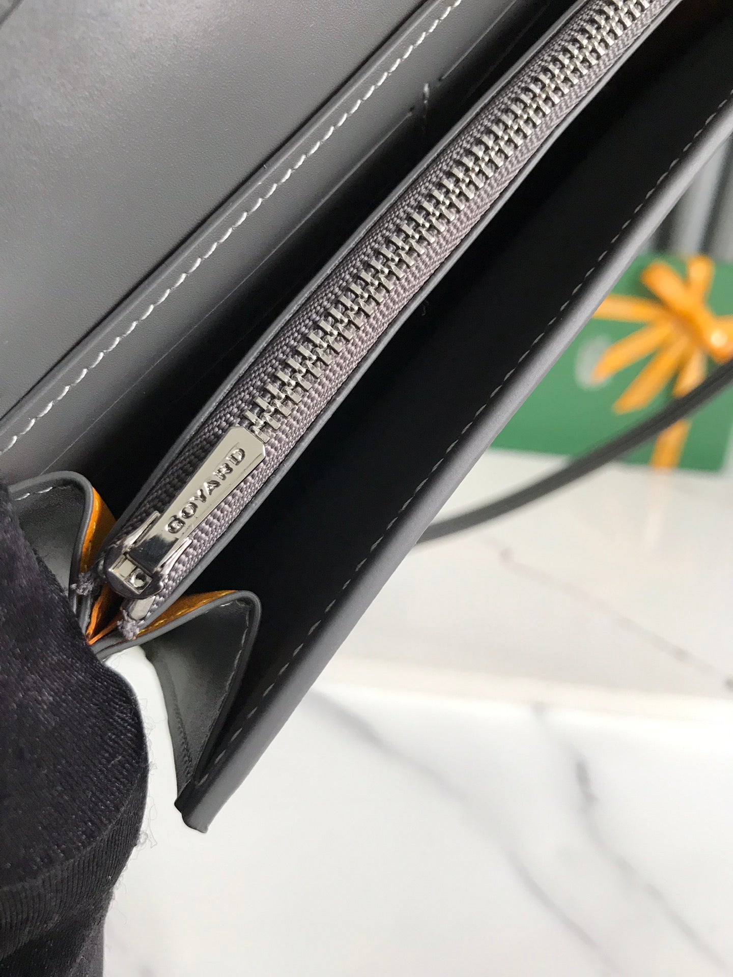 Goyard Varenne Continental Wallet 19cm Grey Canvas & Calfskin